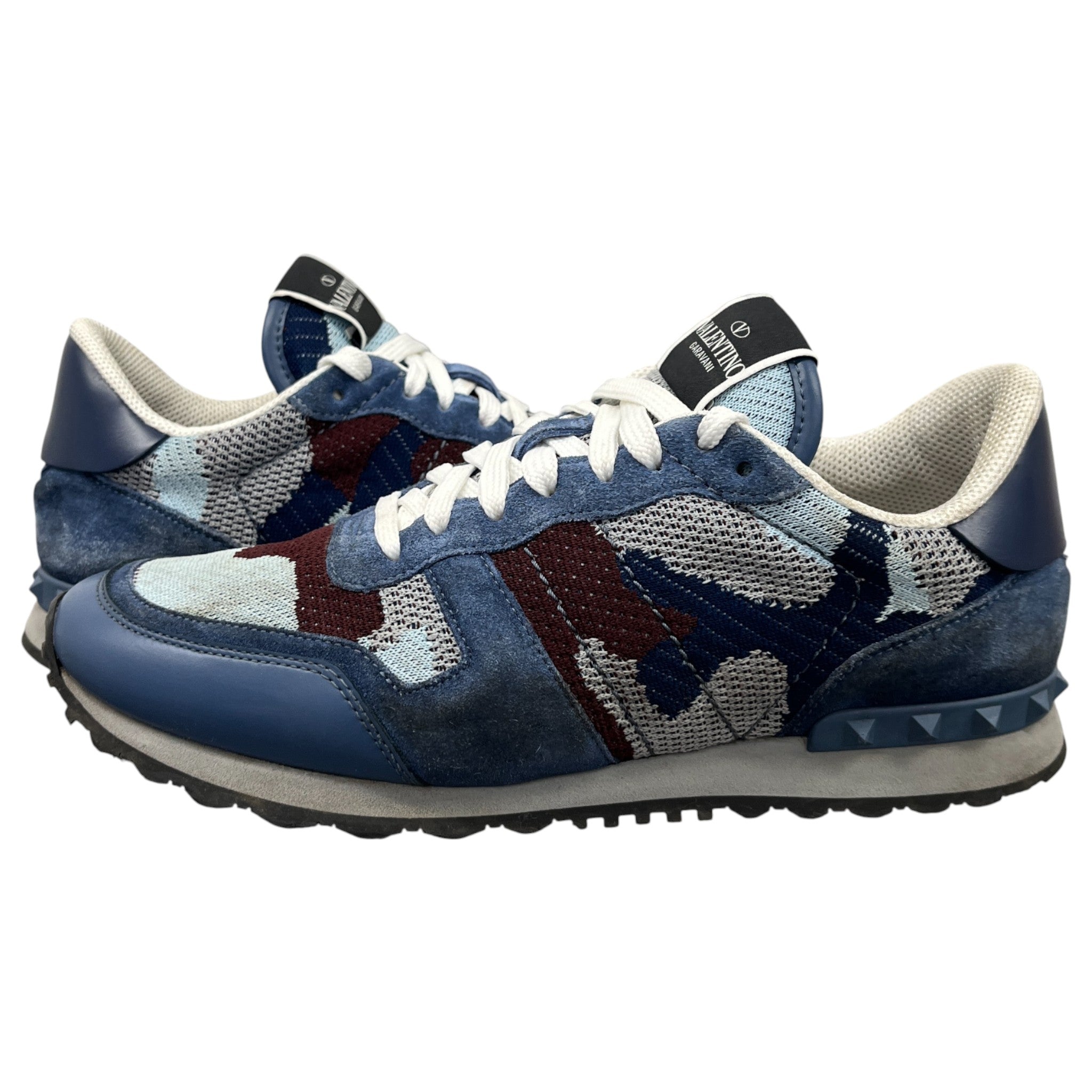 Men's Rockrunner Camouflage Low Trainers Blue Size EU 42 / UK 8