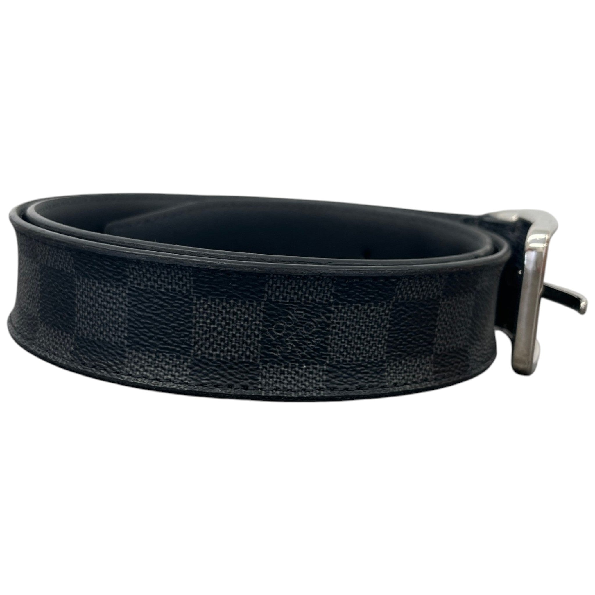 Men's Damier Eclipse Belt Black Size Waist 38"
