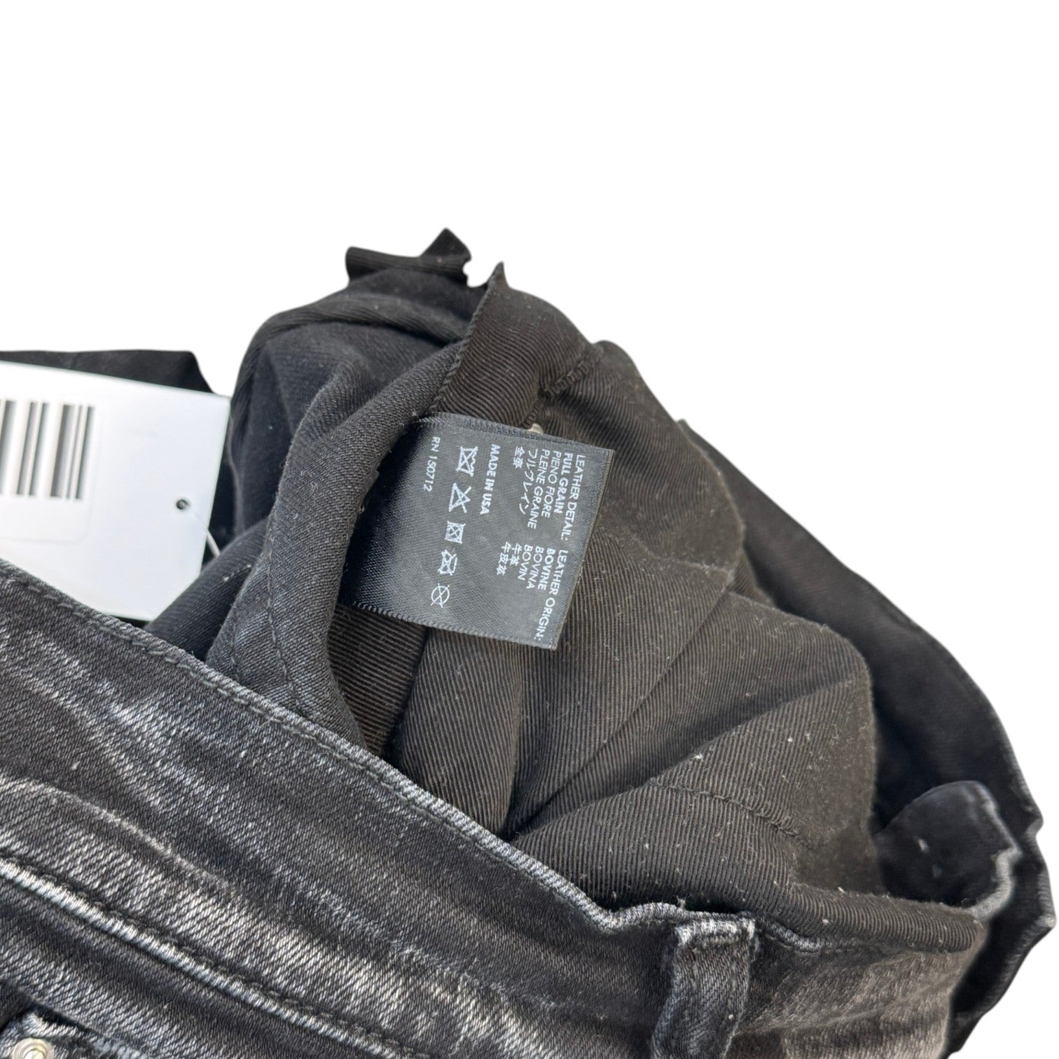 Men's Mx1 Distressed Jeans Black Size Waist 34"