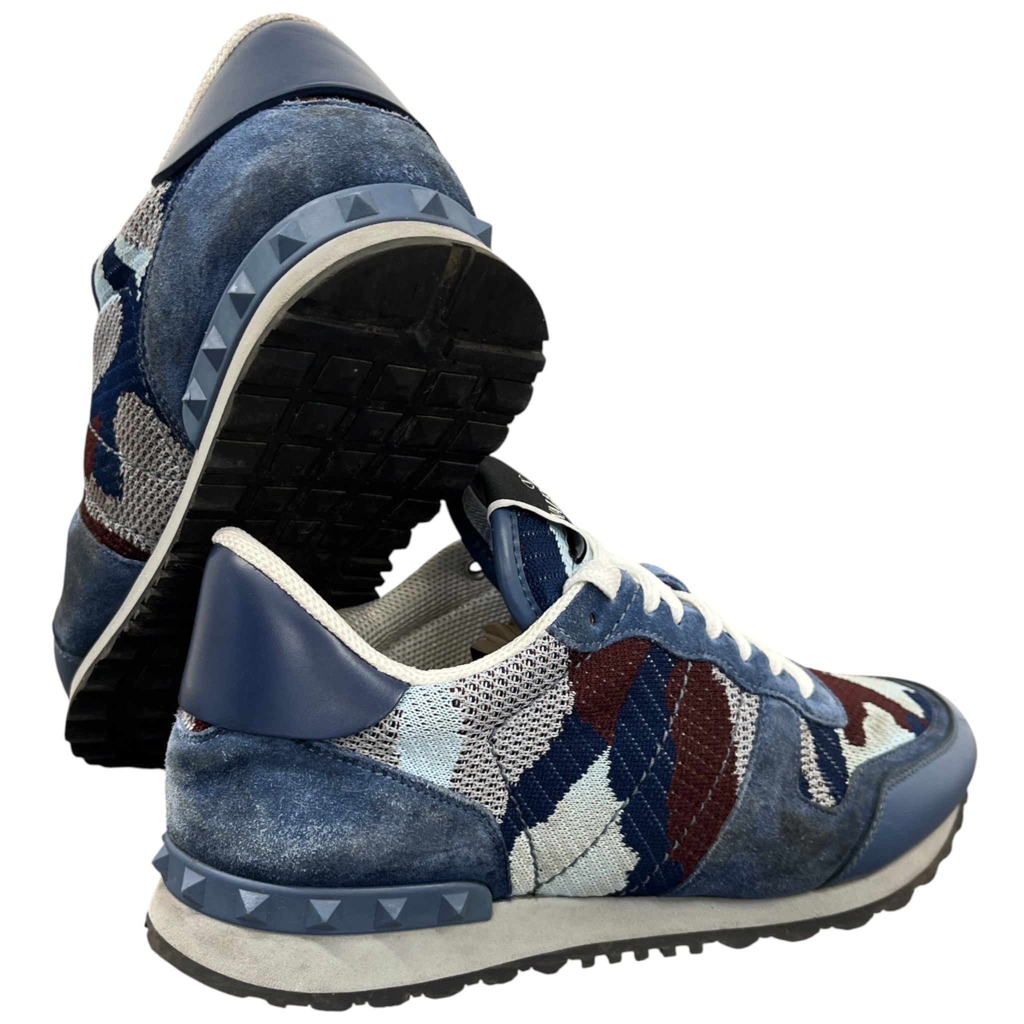 Men's Rockrunner Camouflage Low Trainers Blue Size EU 42 / UK 8