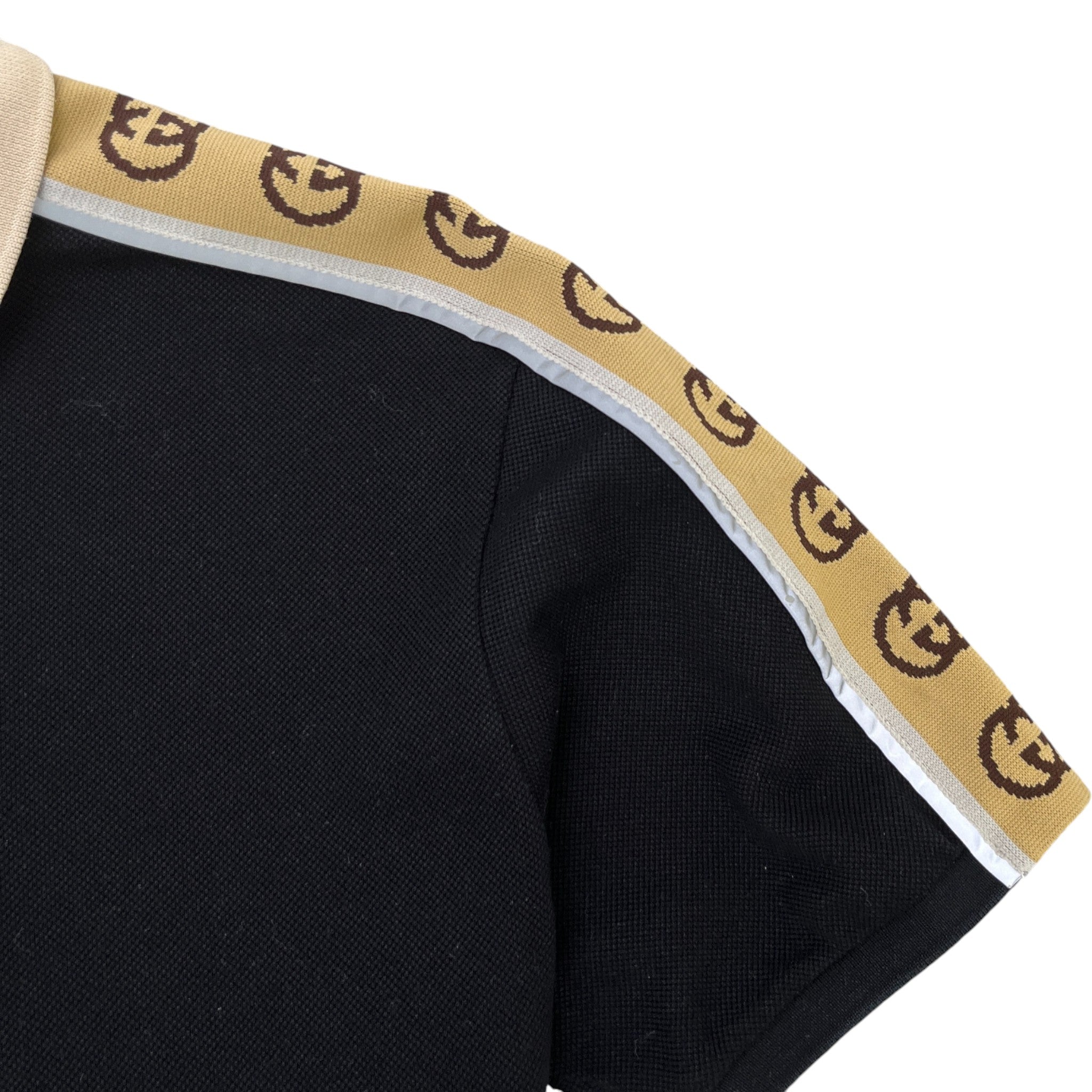 Men's Interlocking G Polo Shirt Black Size M