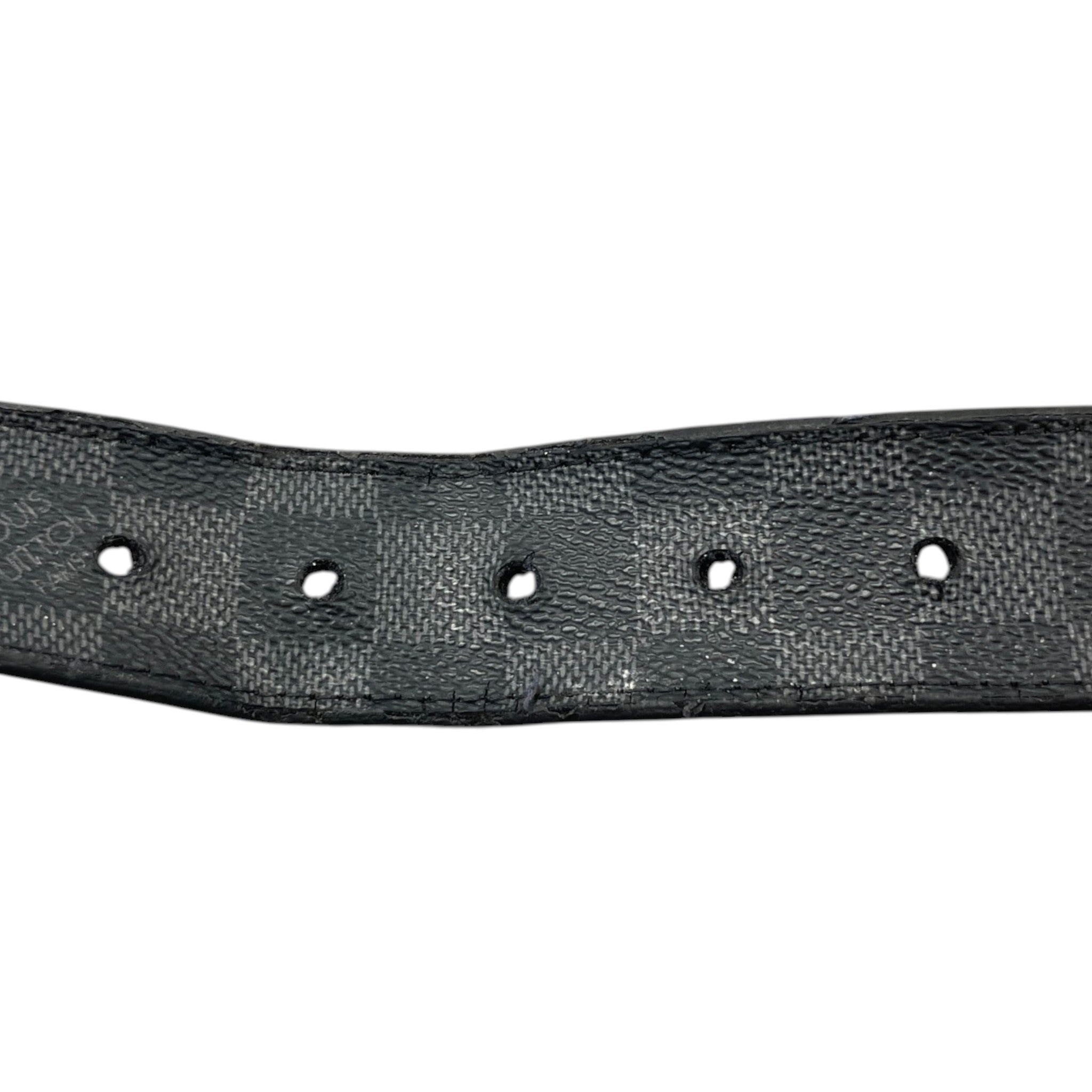 Men's Damier Eclipse Belt Black Size Waist 38"