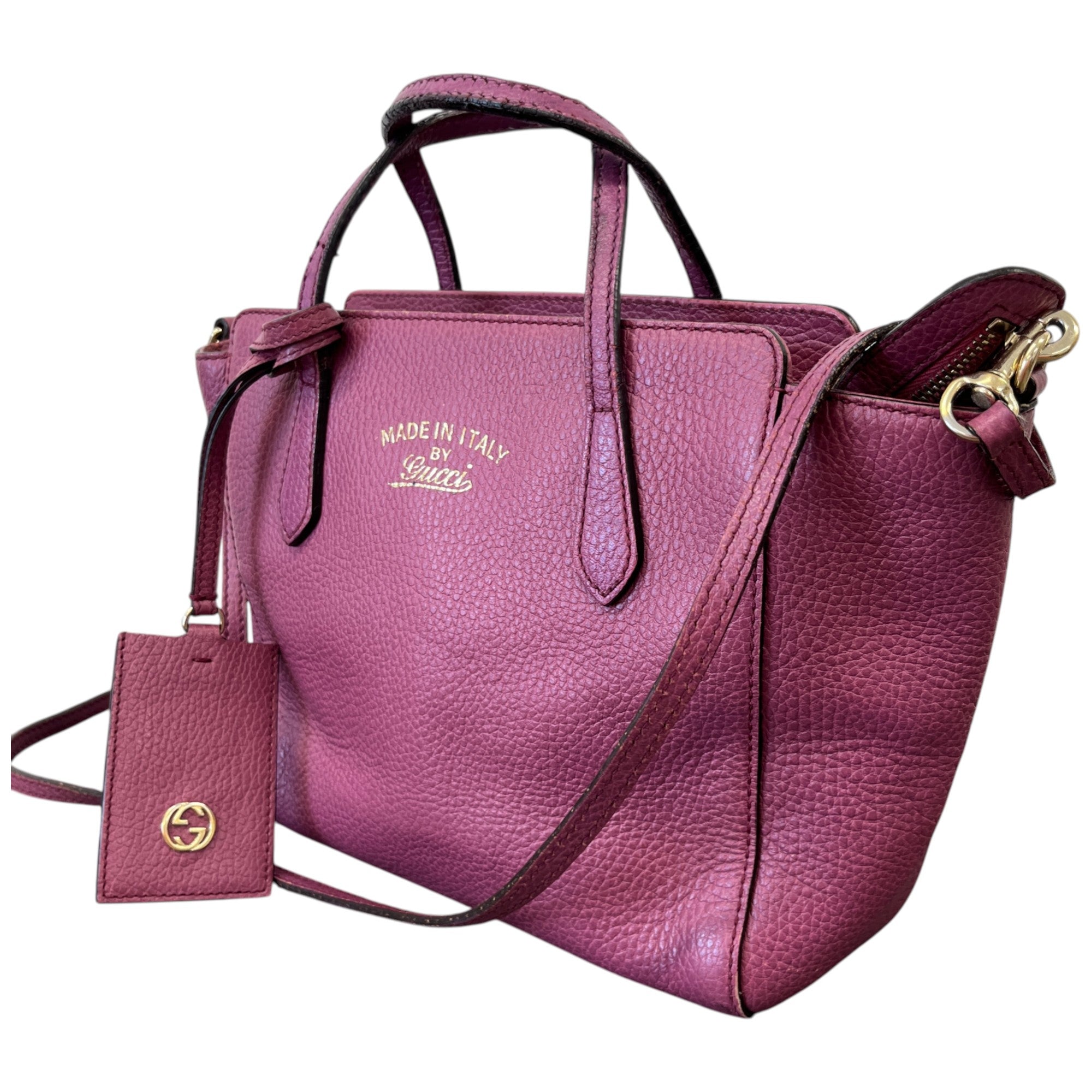 Women's Small Swing Tote Bag Purple