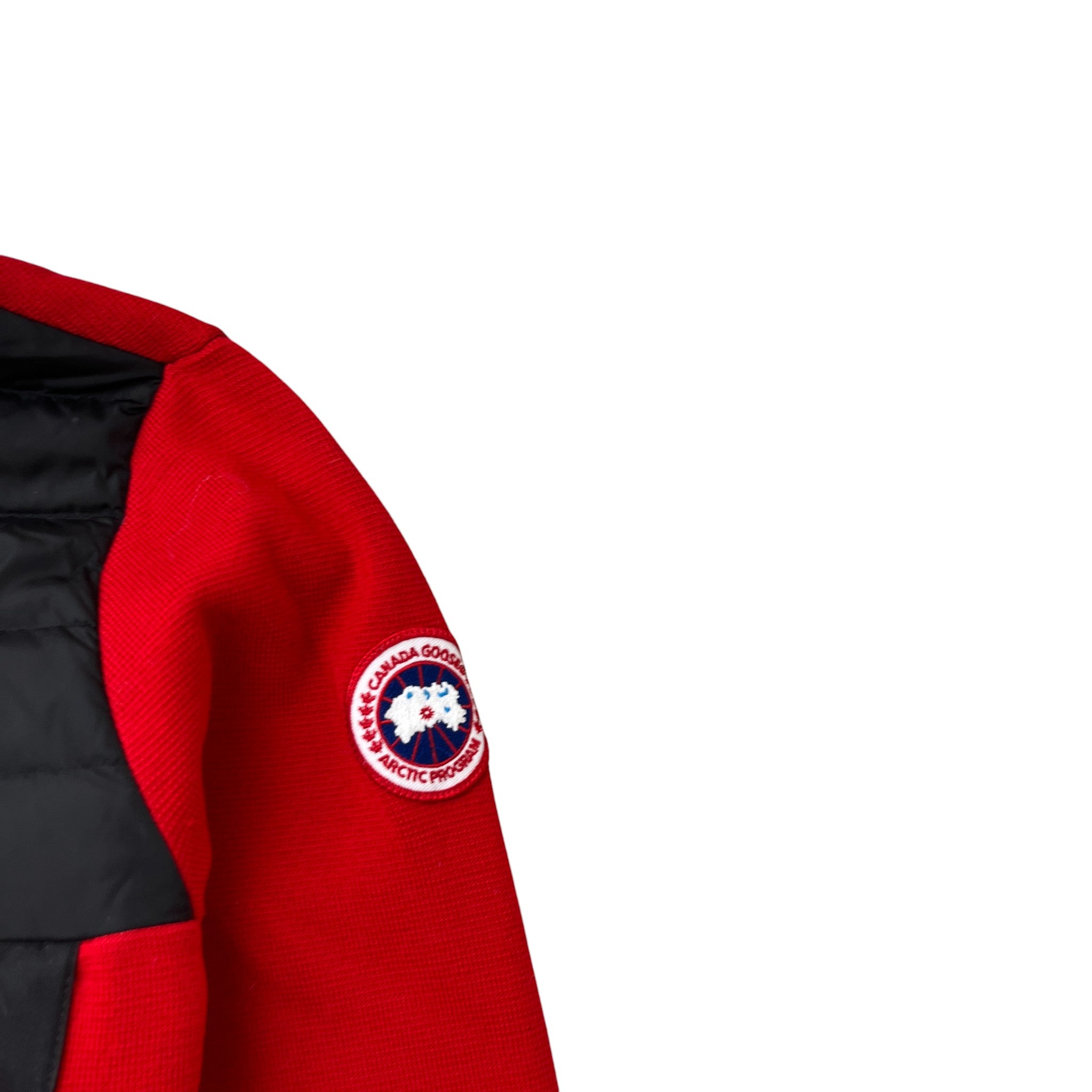 Men's Hybridge Knit Anorak Jumper Red Size M