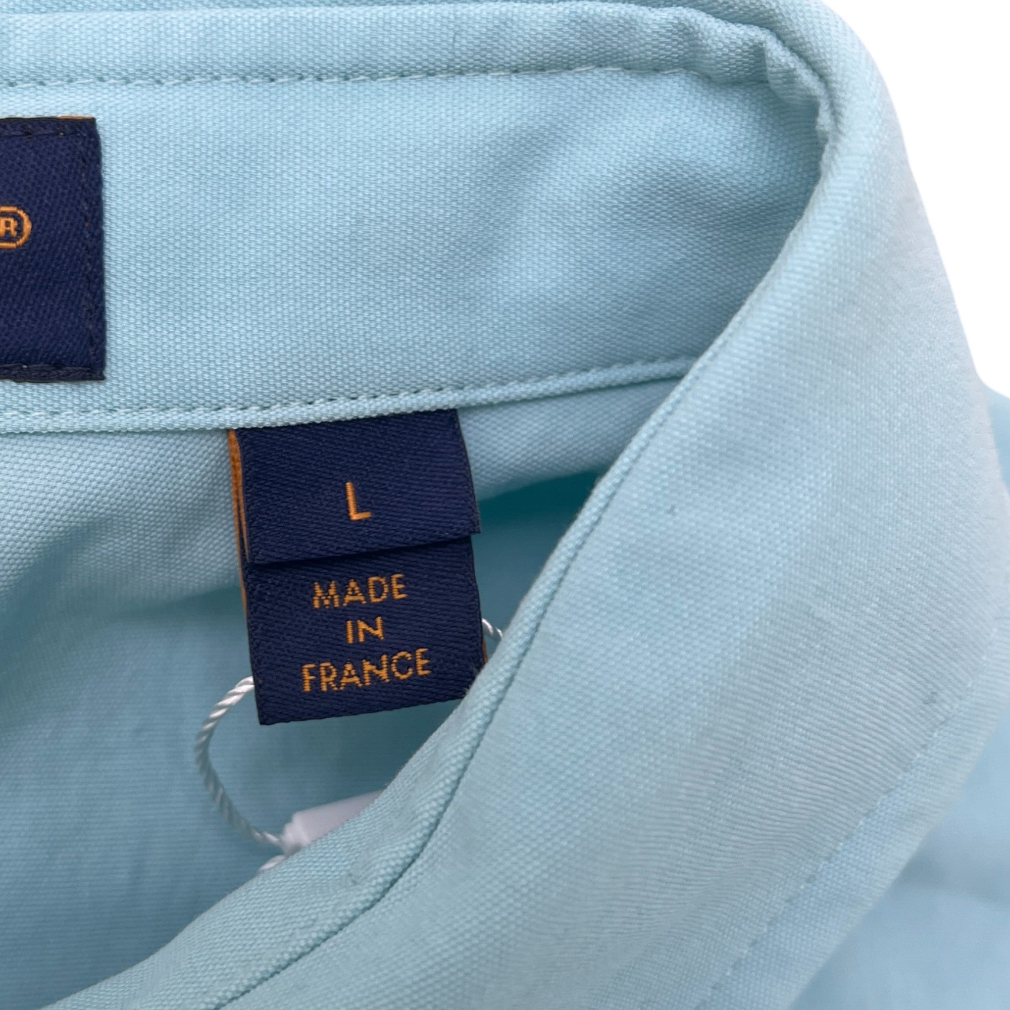 Men's Lv Splash Short Sleeve Shirt Blue Size L