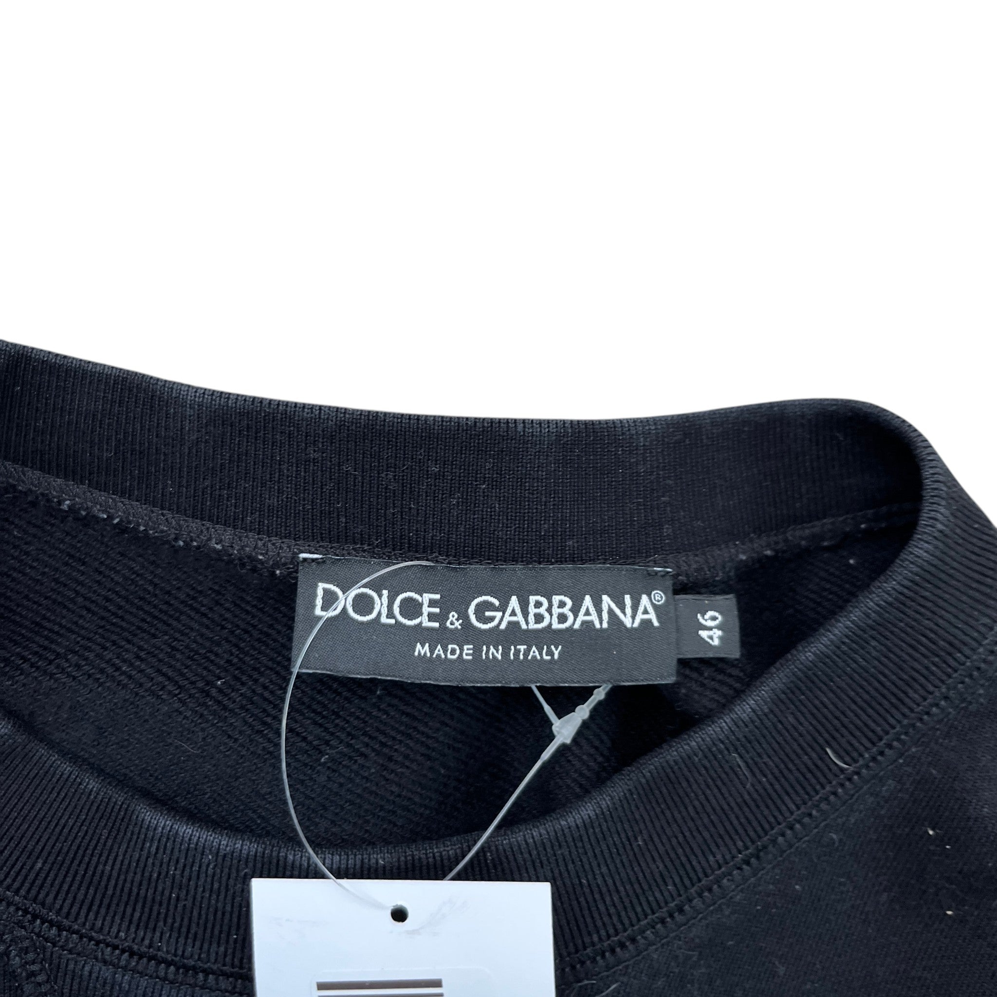 Men's Logo Print Sweatshirt Black Size IT 46 / UK S