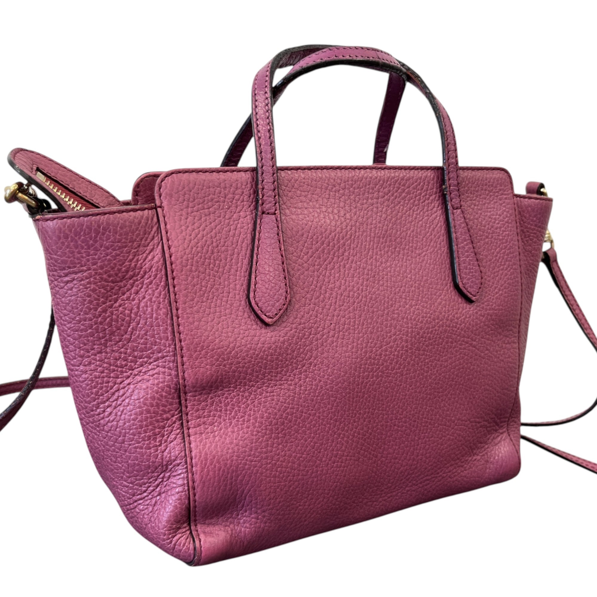 Women's Small Swing Tote Bag Purple