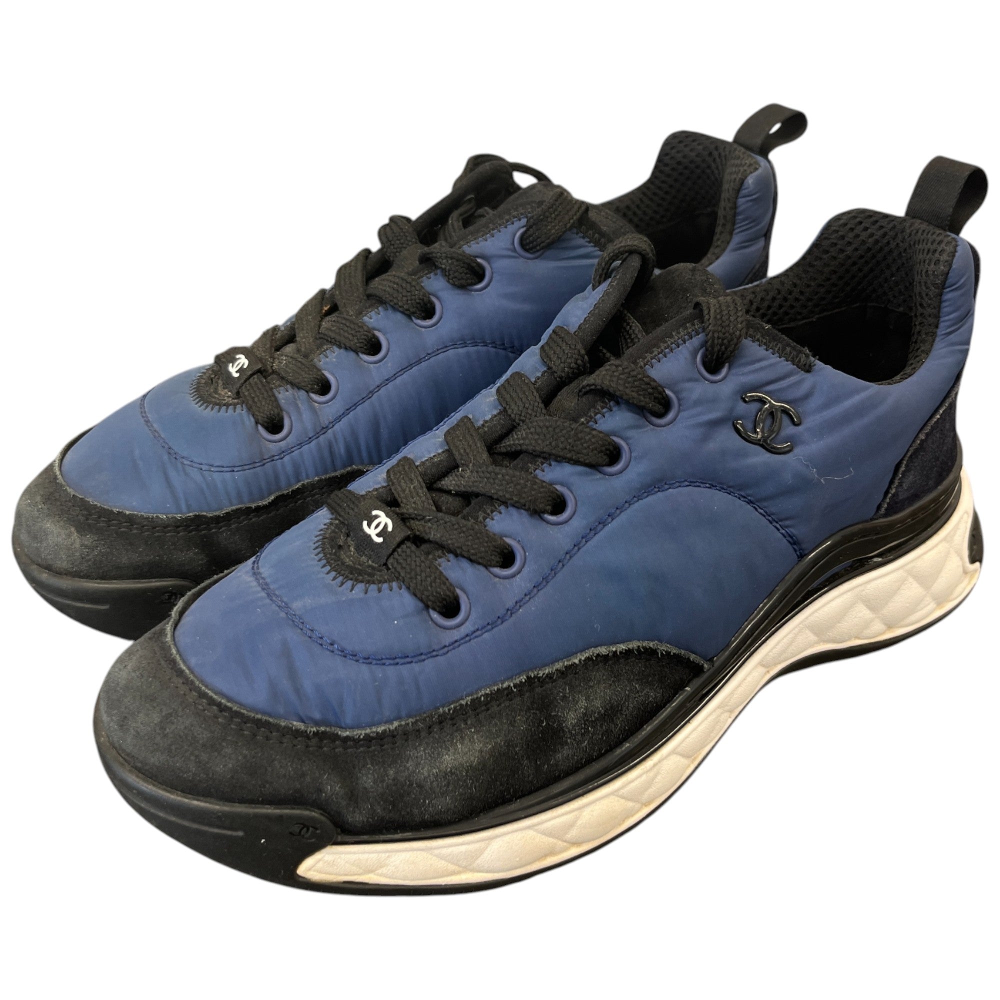 Women's Cc Logo Runner Low Trainers Blue Size EU 38.5 / UK 5.5