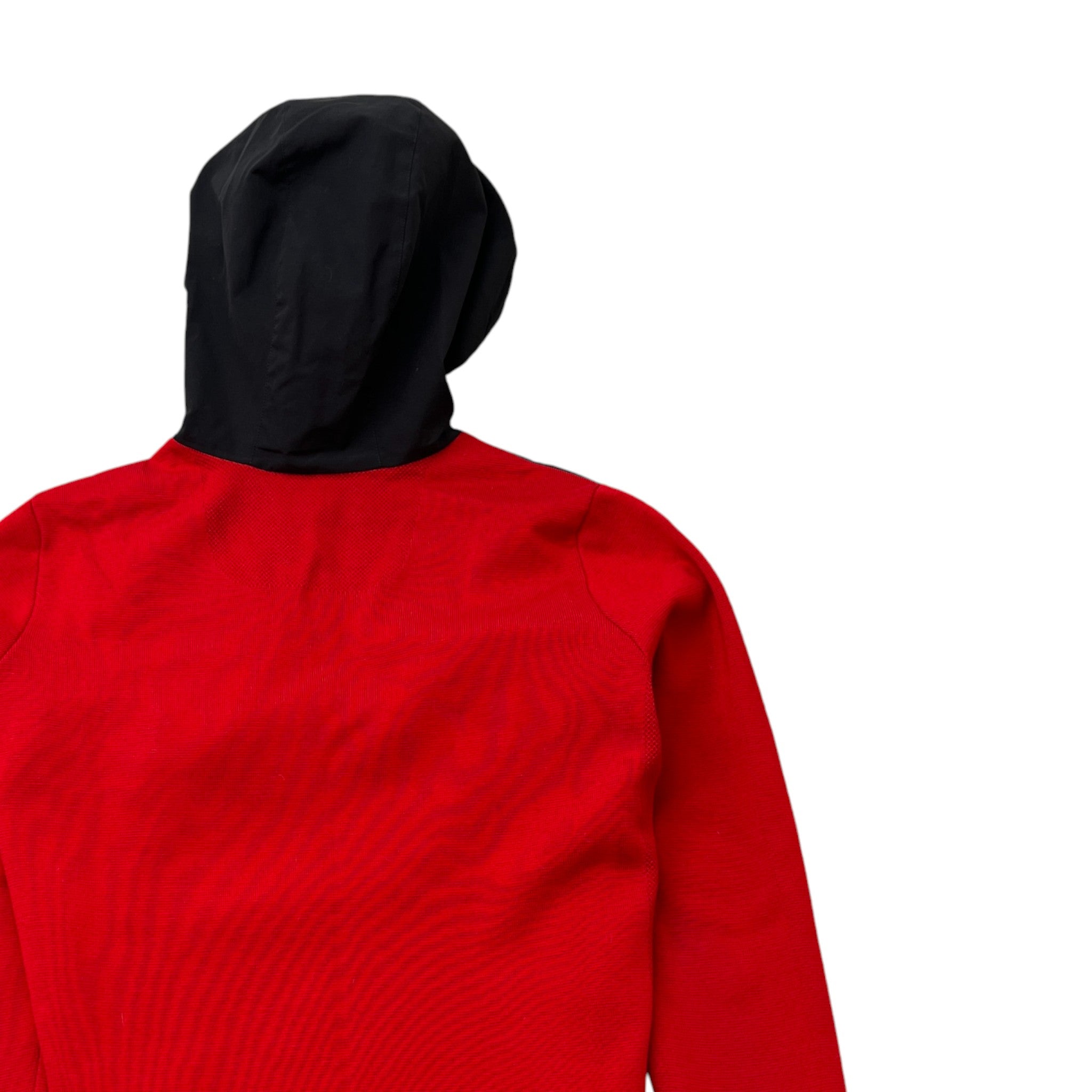 Men's Hybridge Knit Anorak Jumper Red Size M