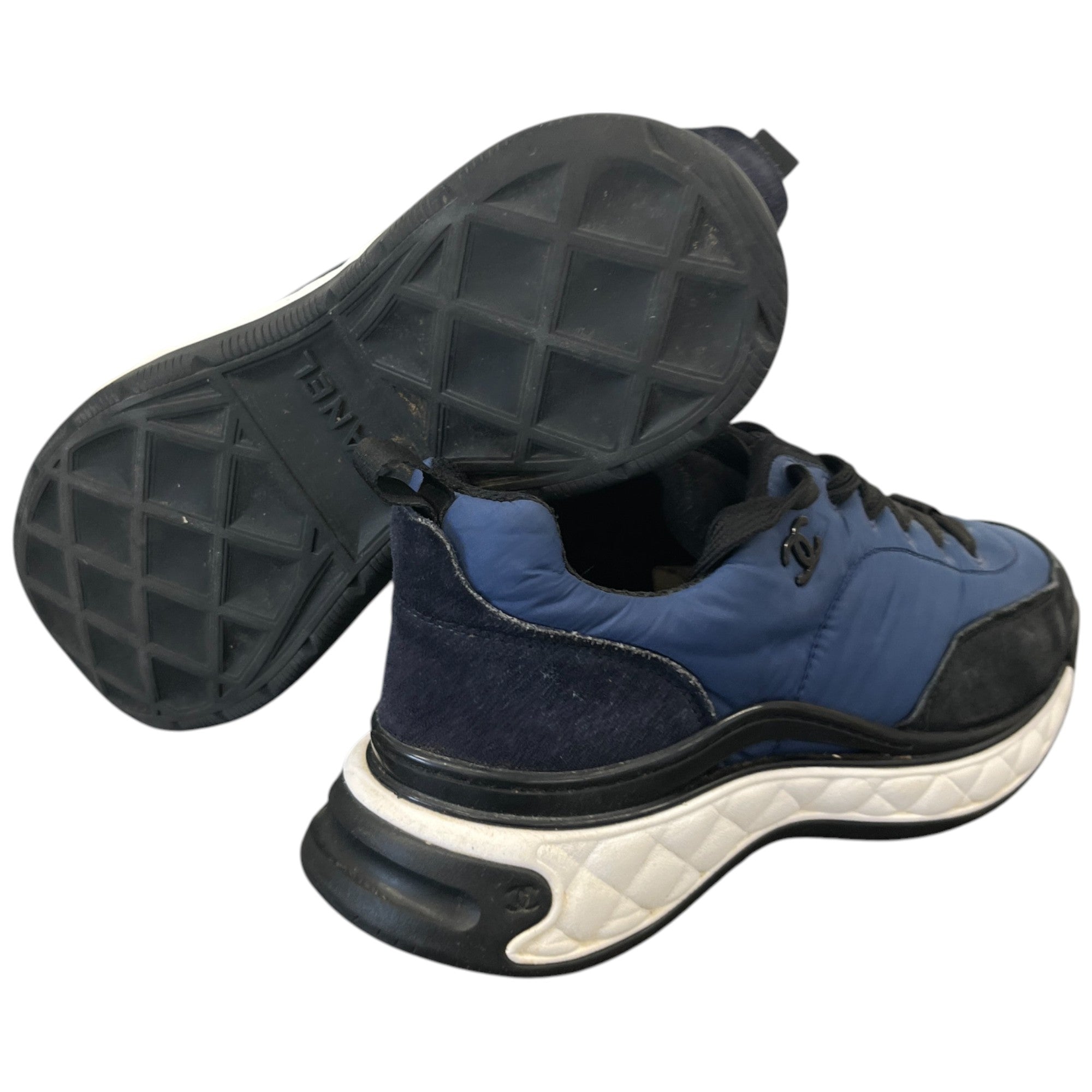 Women's Cc Logo Runner Low Trainers Blue Size EU 38.5 / UK 5.5