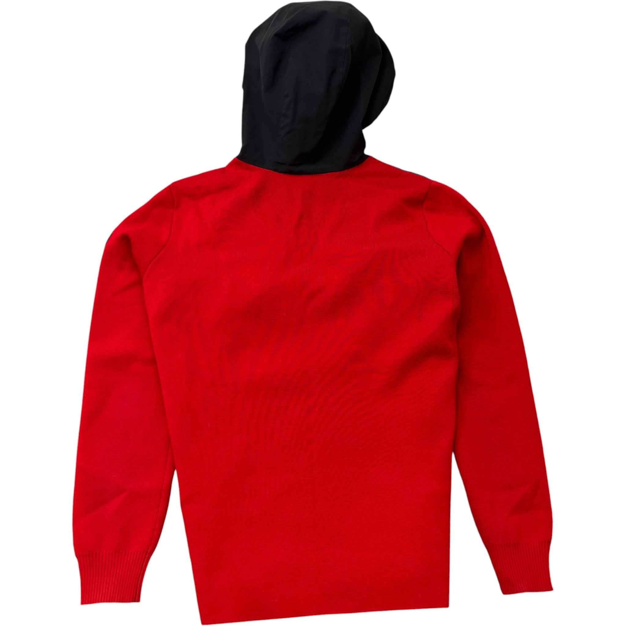 Men's Hybridge Knit Anorak Jumper Red Size M