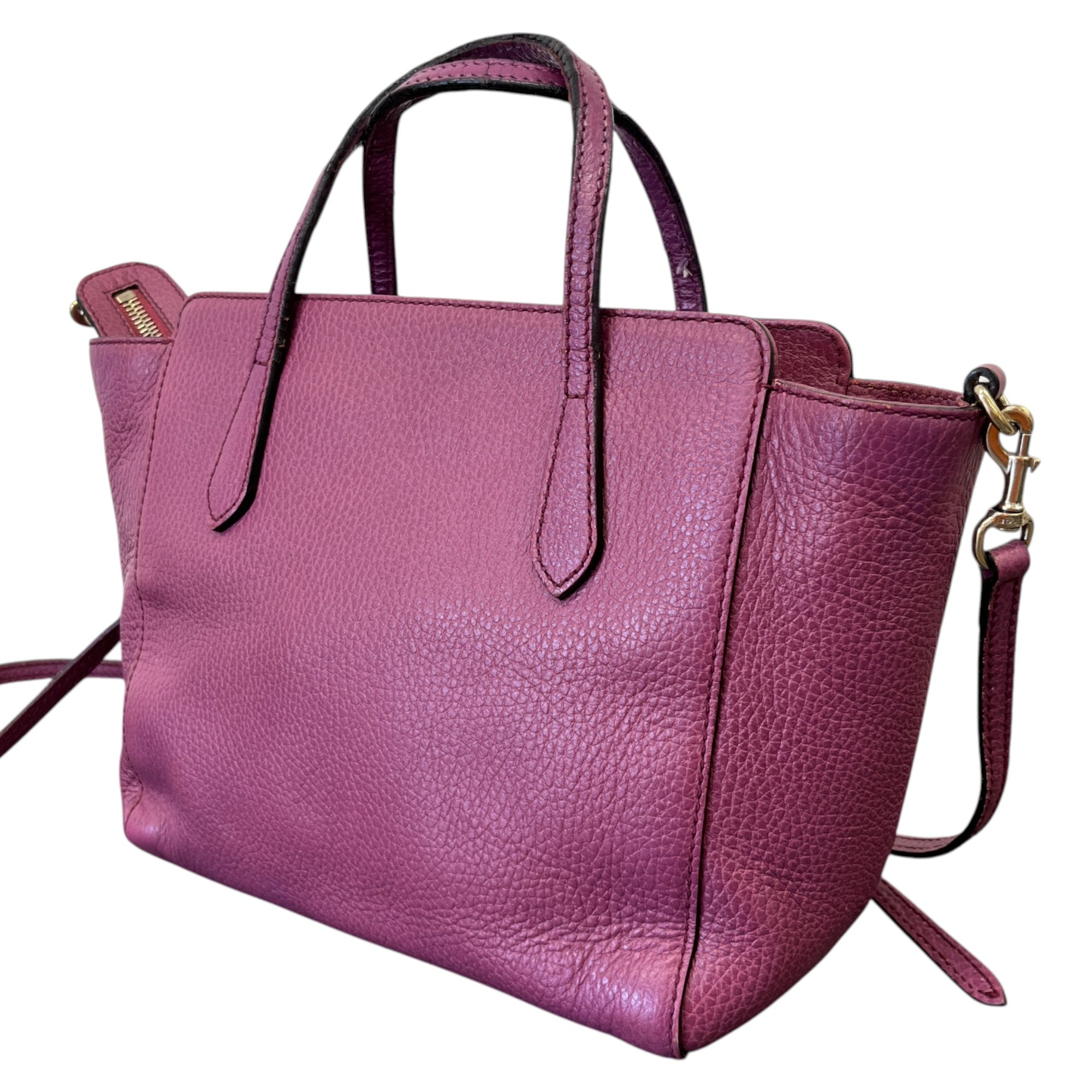Women's Small Swing Tote Bag Purple