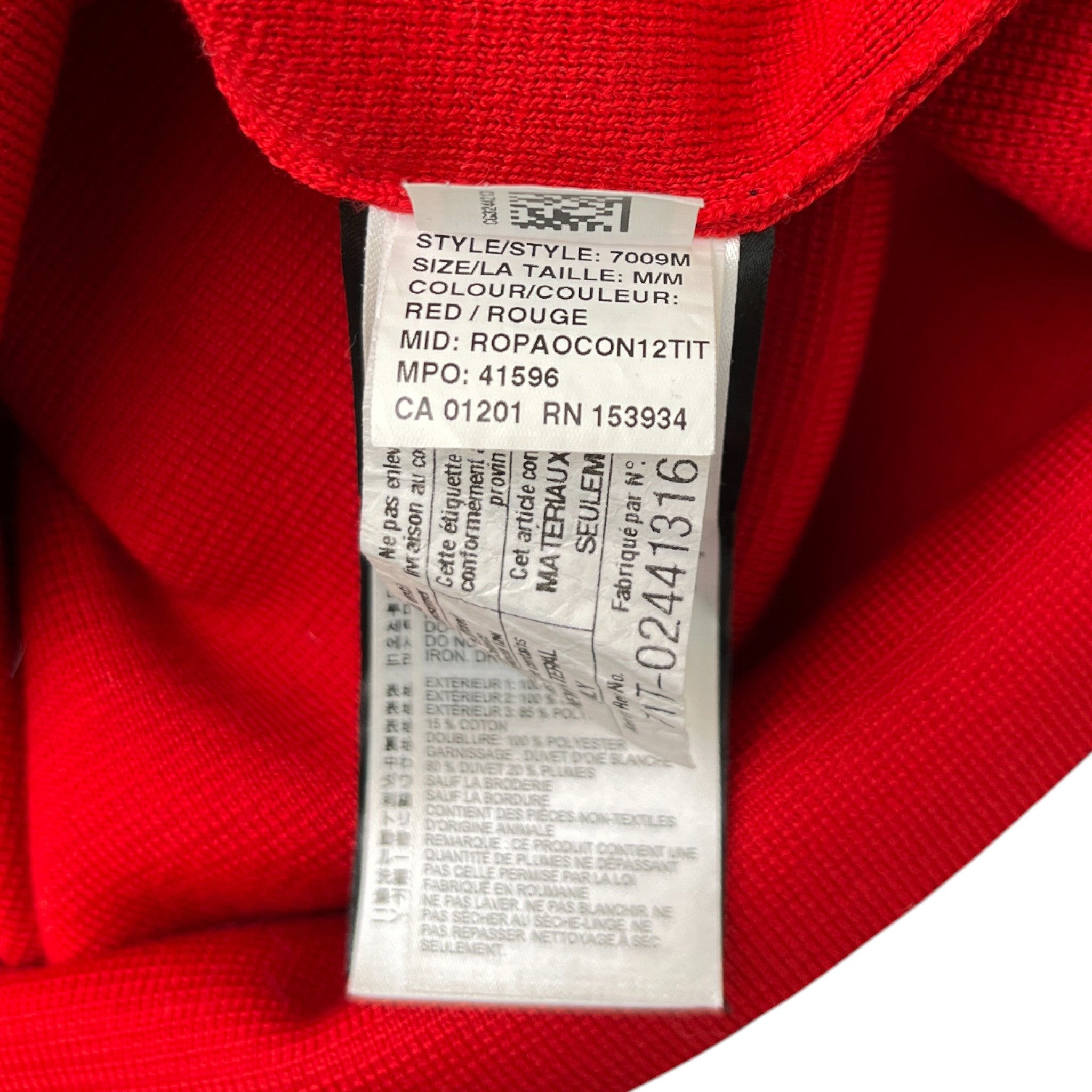 Men's Hybridge Knit Anorak Jumper Red Size M