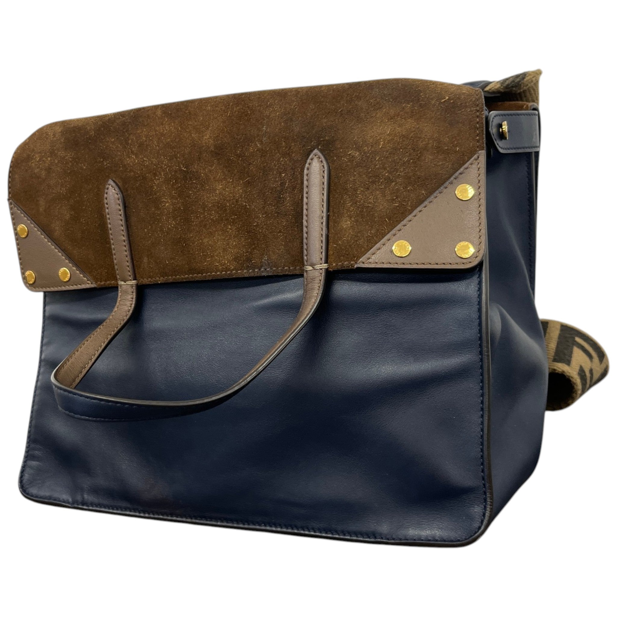 Women's Flip Ff Logo Strap Handbag Brown