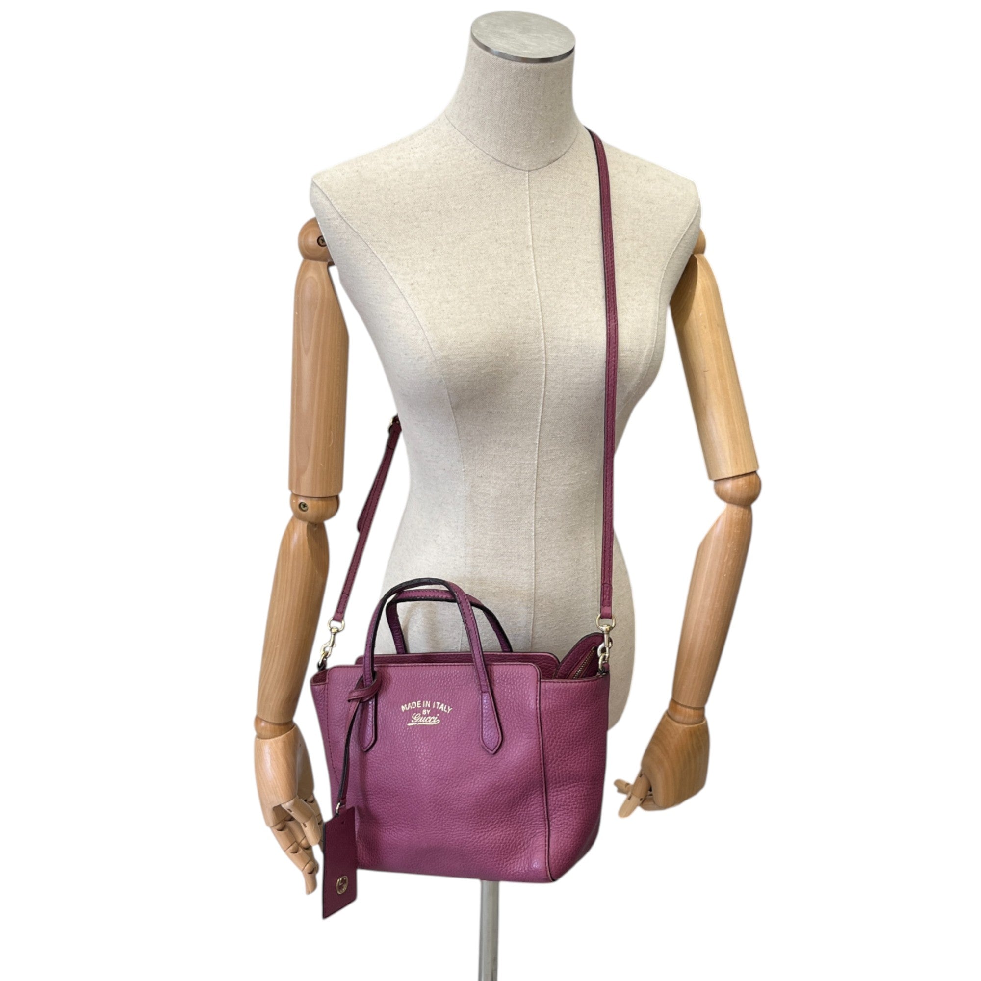 Women's Small Swing Tote Bag Purple