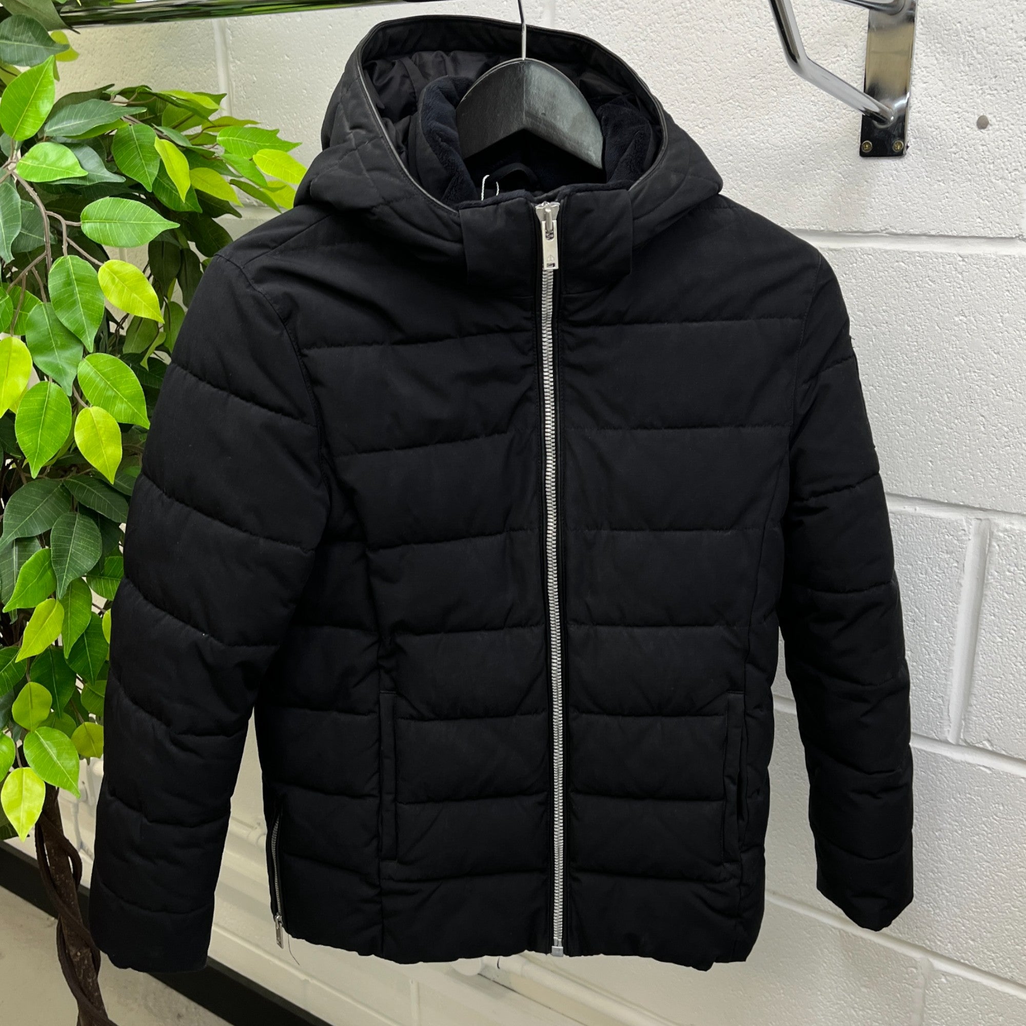 Men's 3Q Down Jacket Black Size Age 16