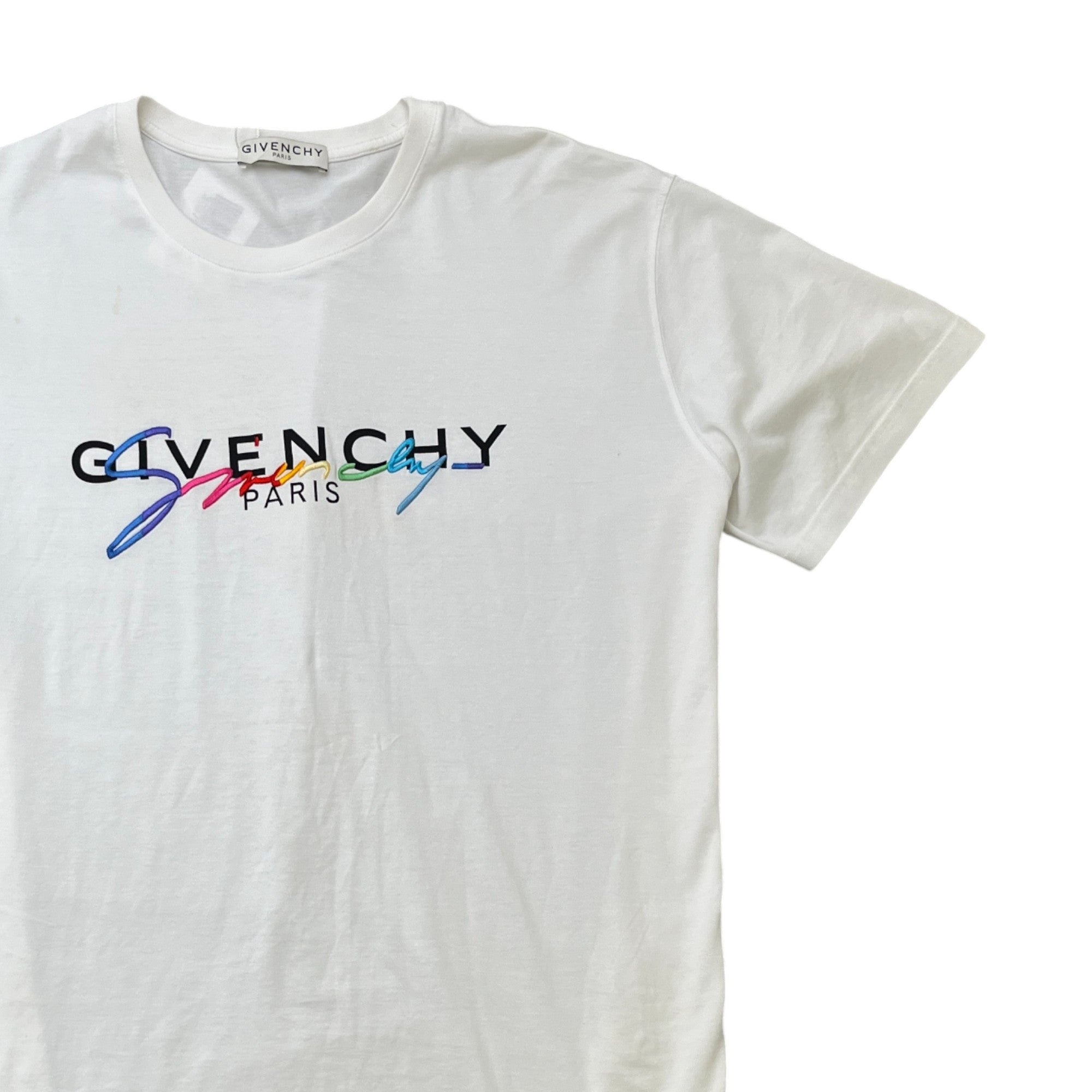 Men's Signature Logo T-Shirt White Size L