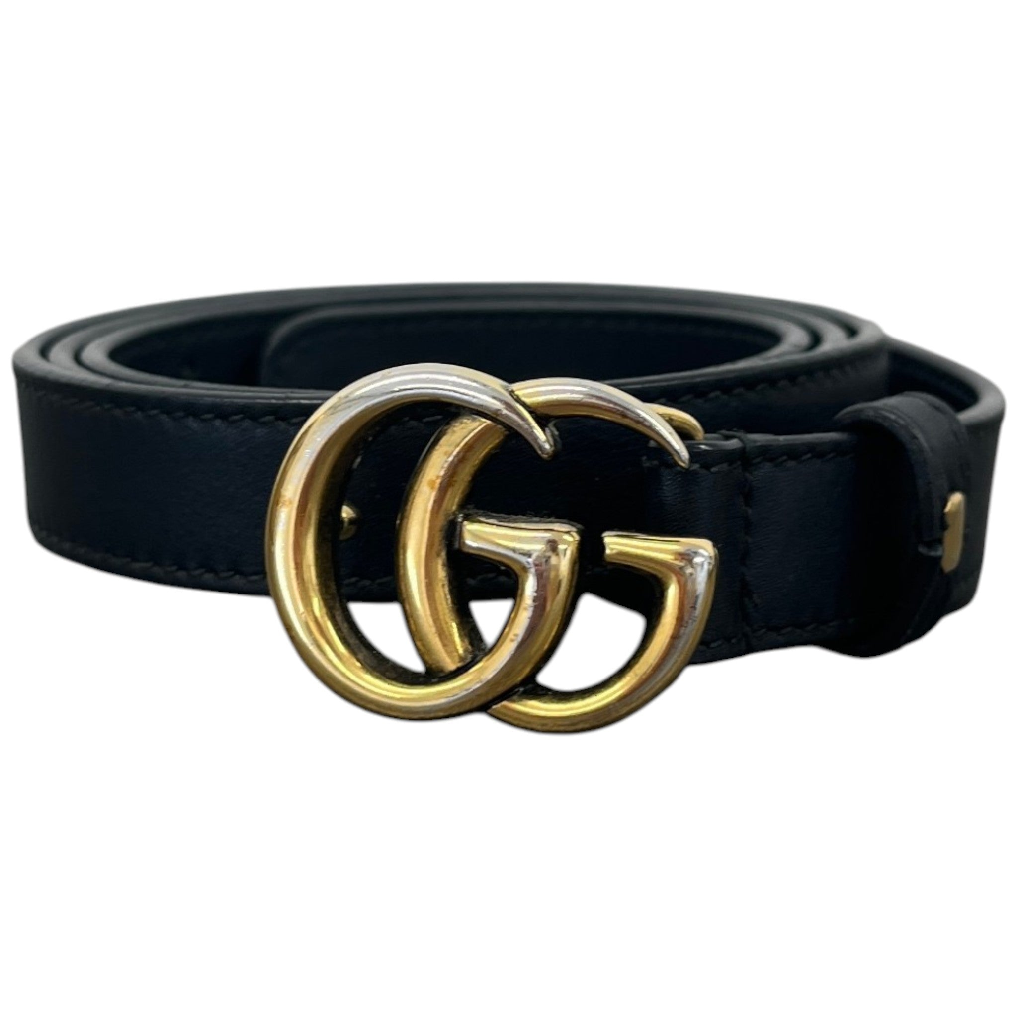 Women's Gg Marmont Belt Black Size Waist 34"