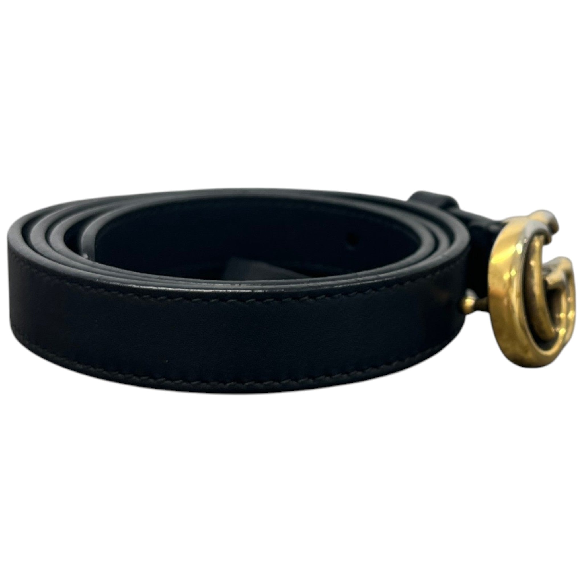 Women's Gg Marmont Belt Black Size Waist 34"