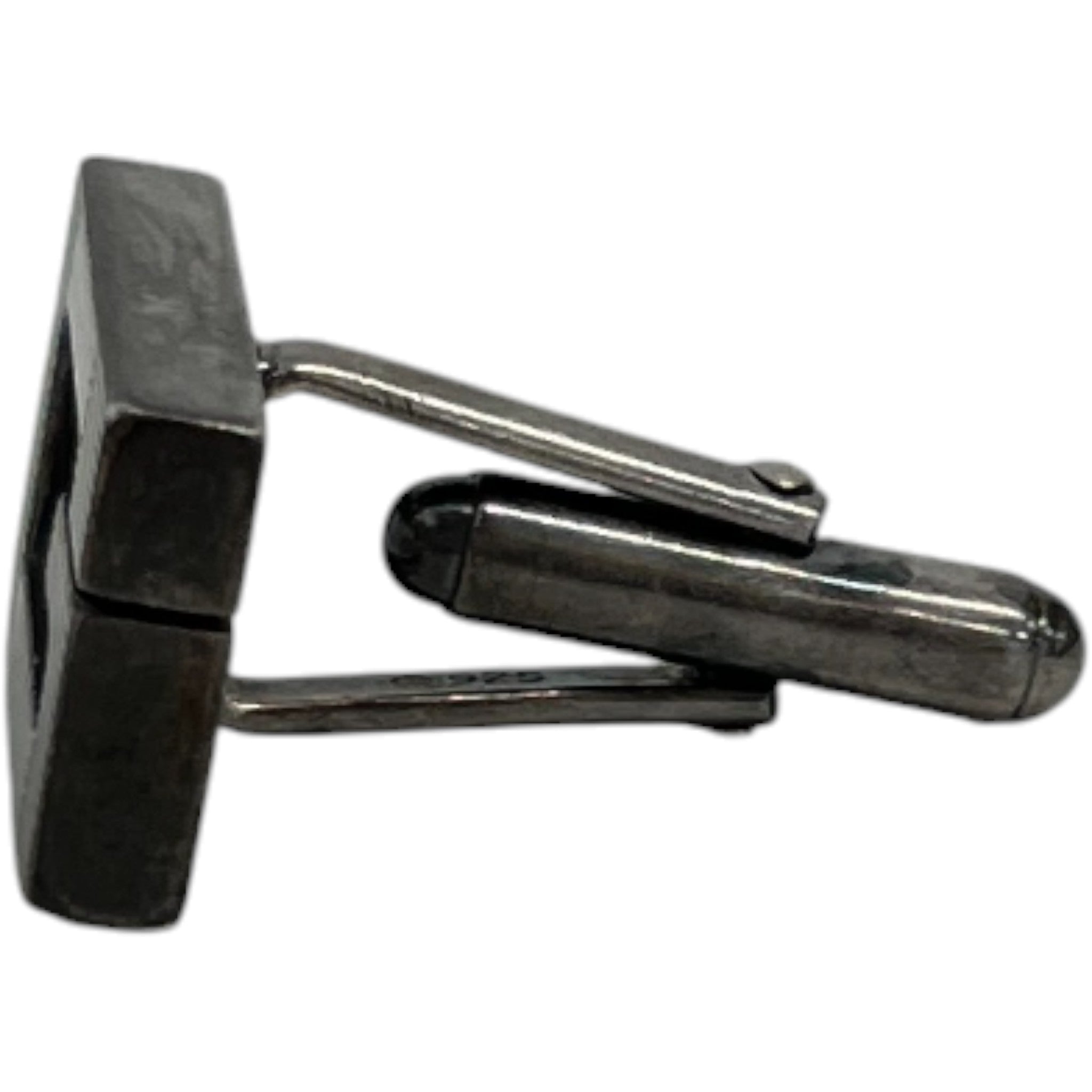 Men's Square G Cufflinks Silver