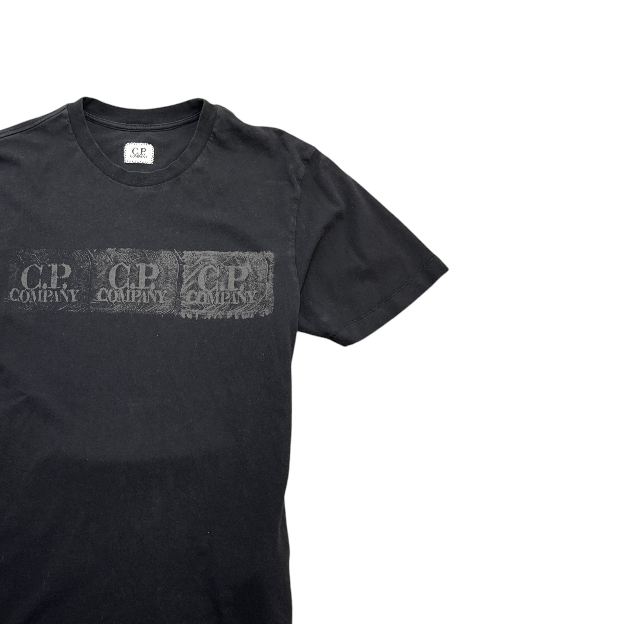 Men's Logo Print T-Shirt Black Size S