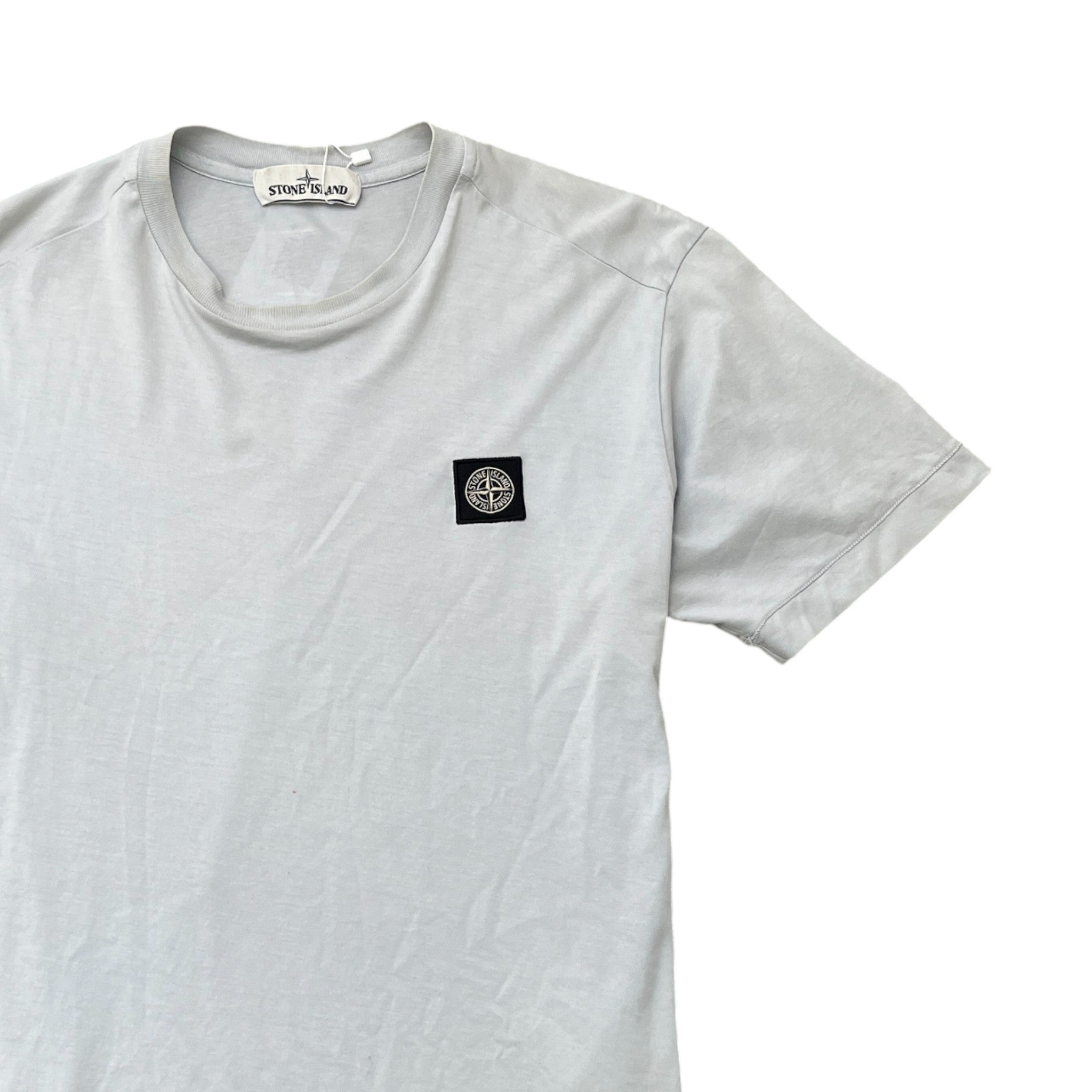 Men's Applique Logo T-Shirt Blue Size S