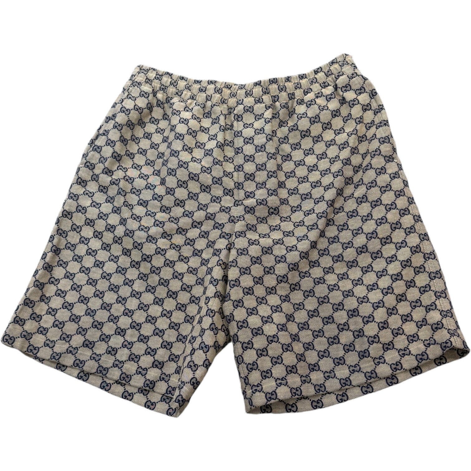 Men's Gg Supreme Shorts Beige Size IT 48 / UK 32