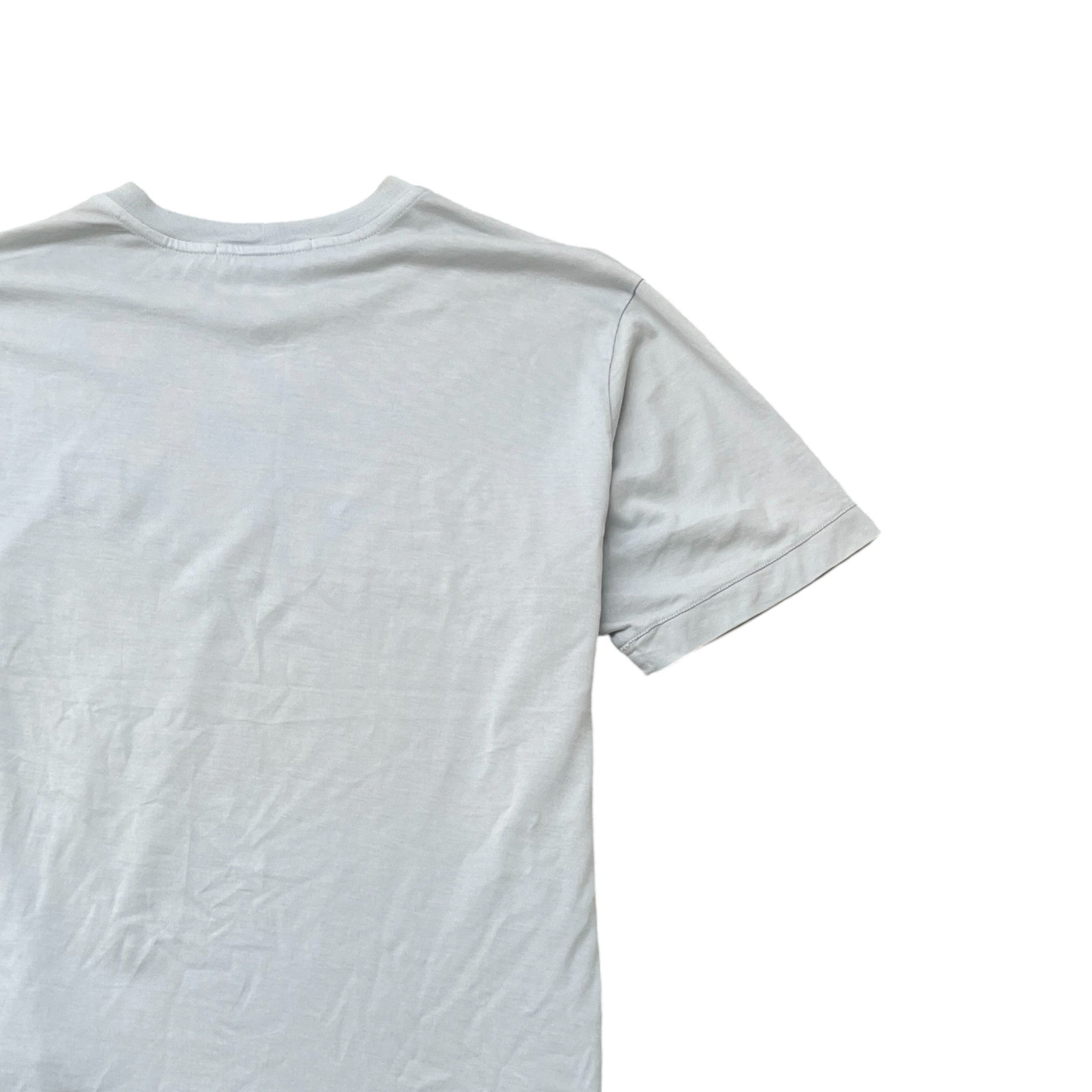 Men's Applique Logo T-Shirt Blue Size S