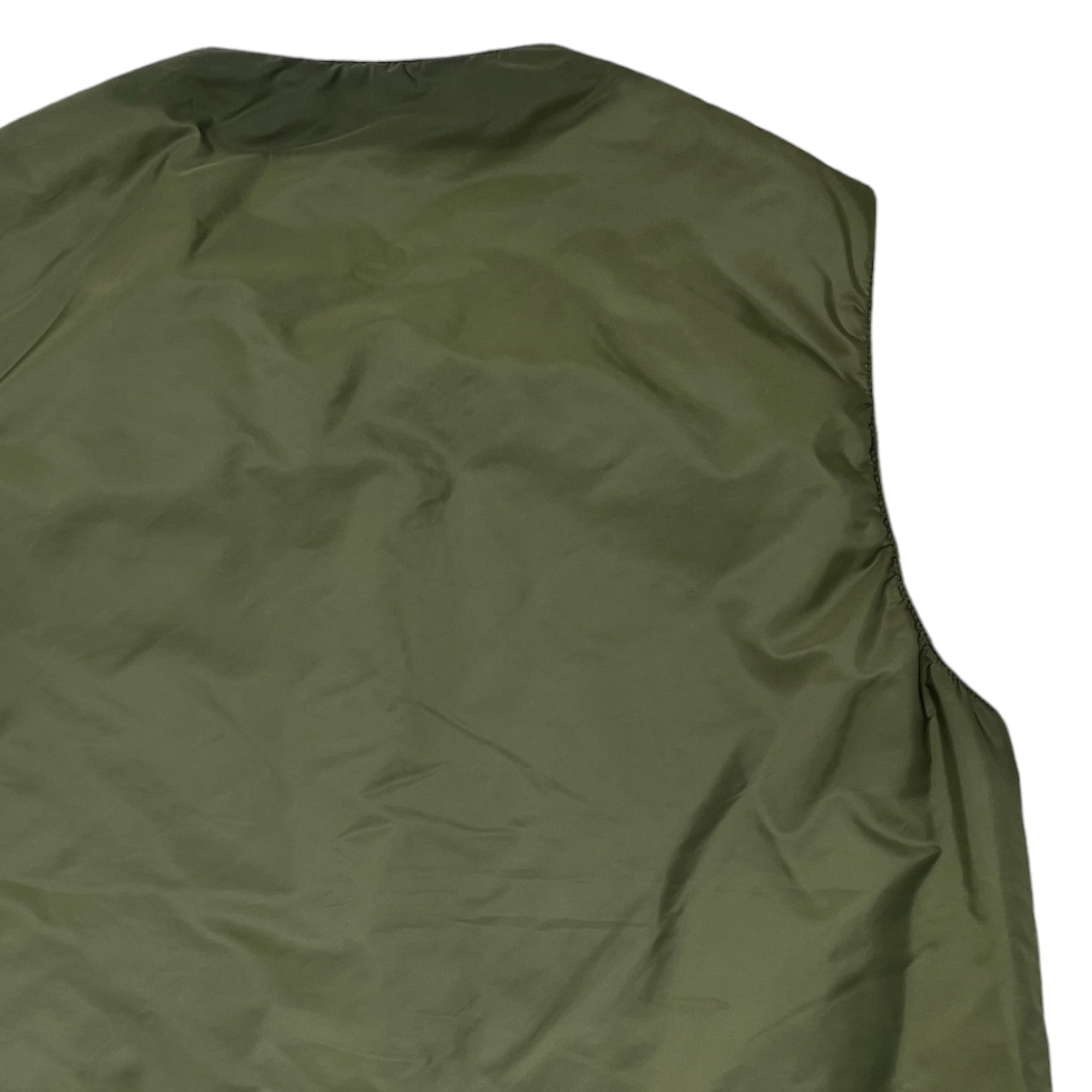 Men's Plaque Logo Gilet Khaki Size IT 46 / S