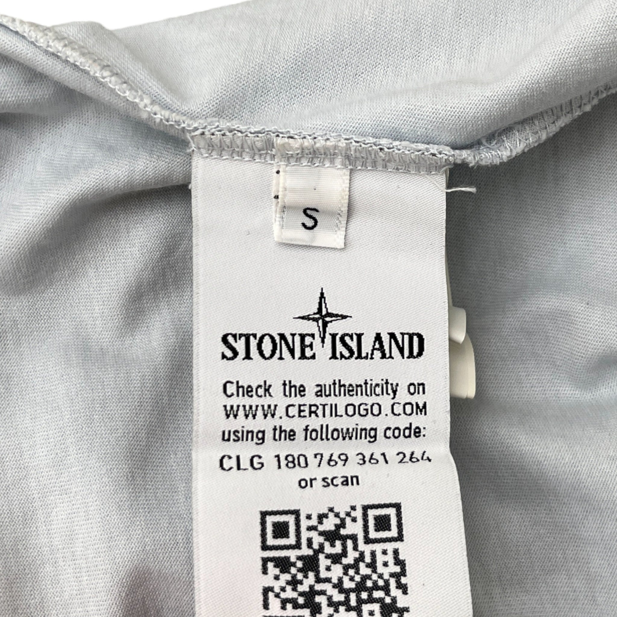 Men's Applique Logo T-Shirt Blue Size S