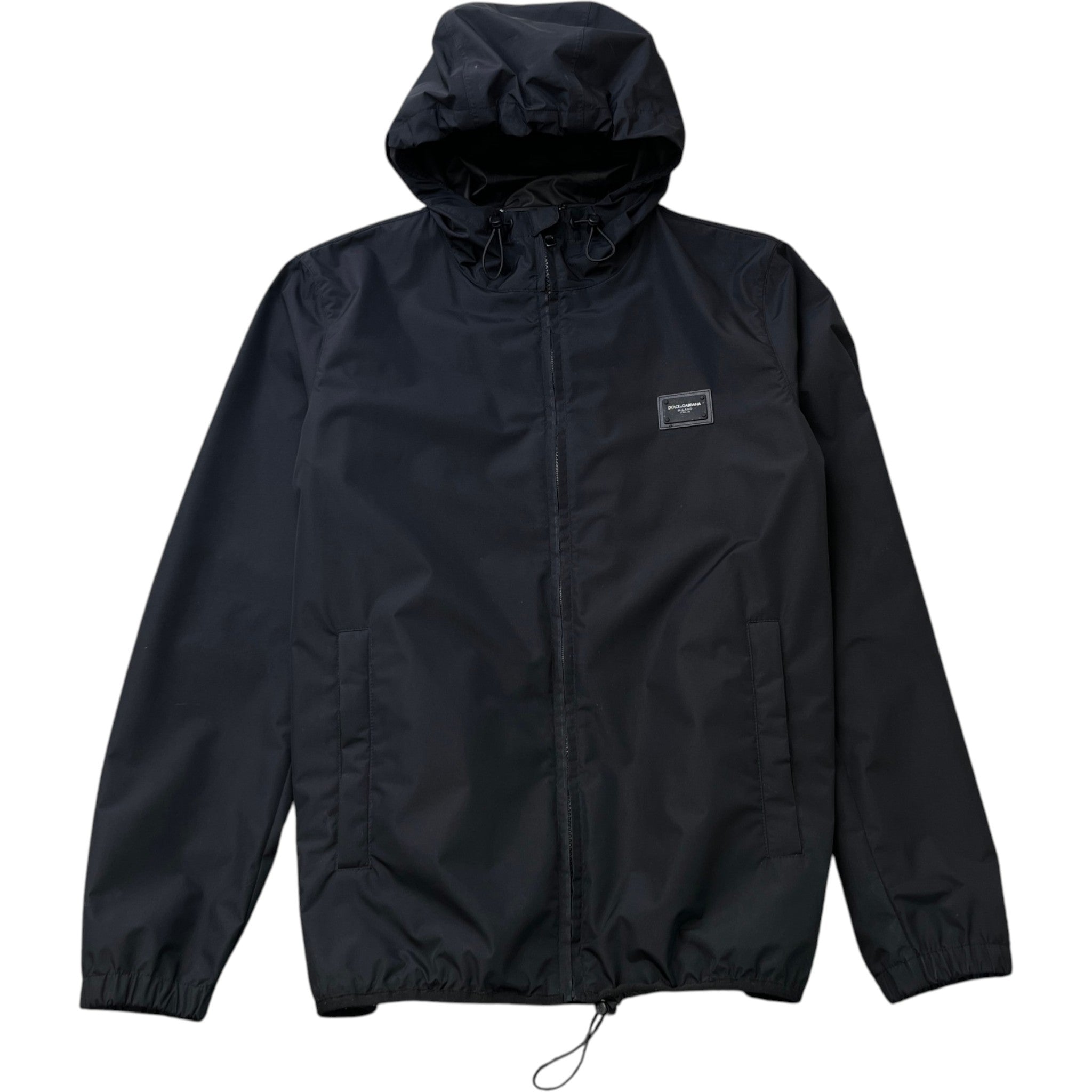 Men's Plaque Logo Windbreaker Black Size IT 46 / S