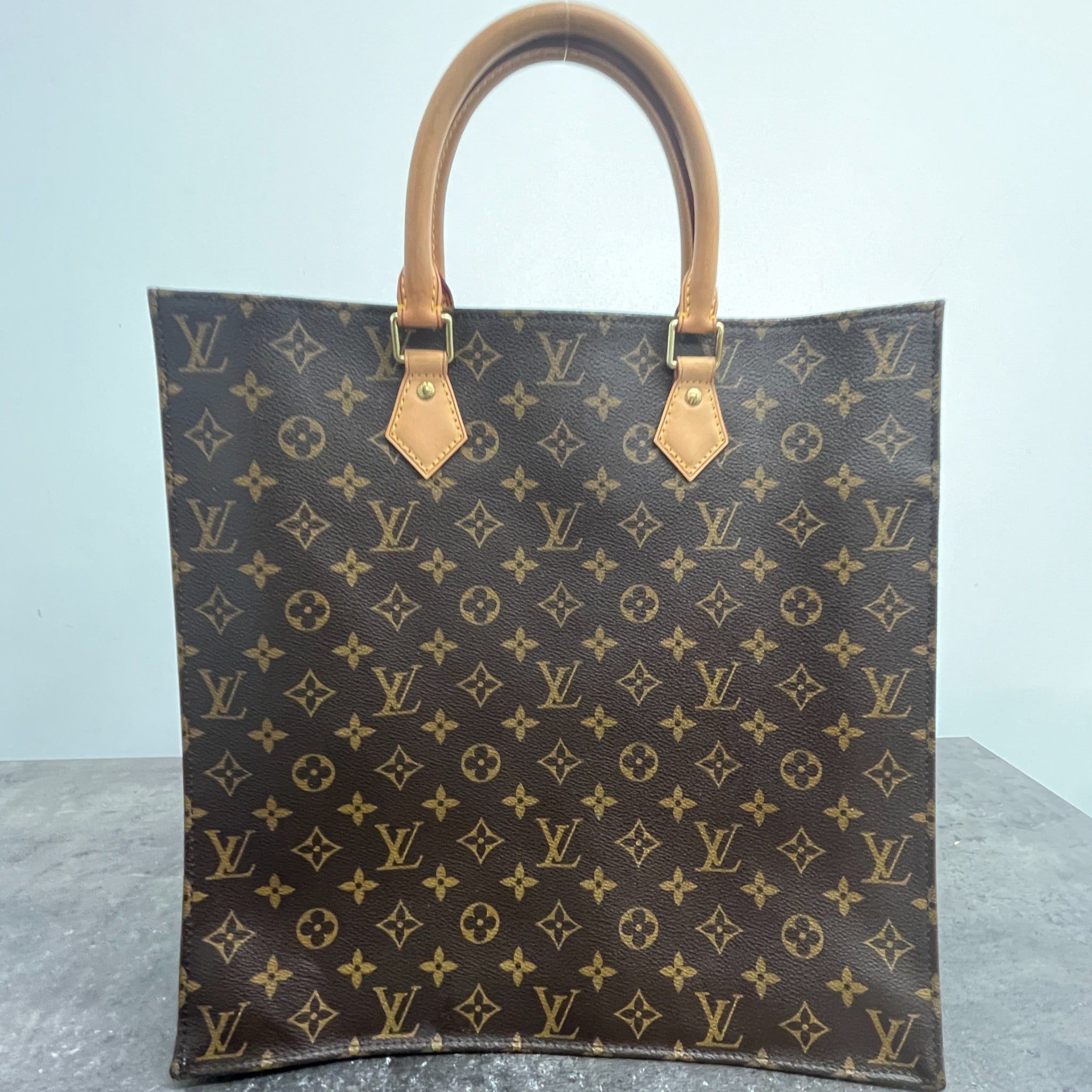 Women's Monogram Sac Plat Tote Bag Brown