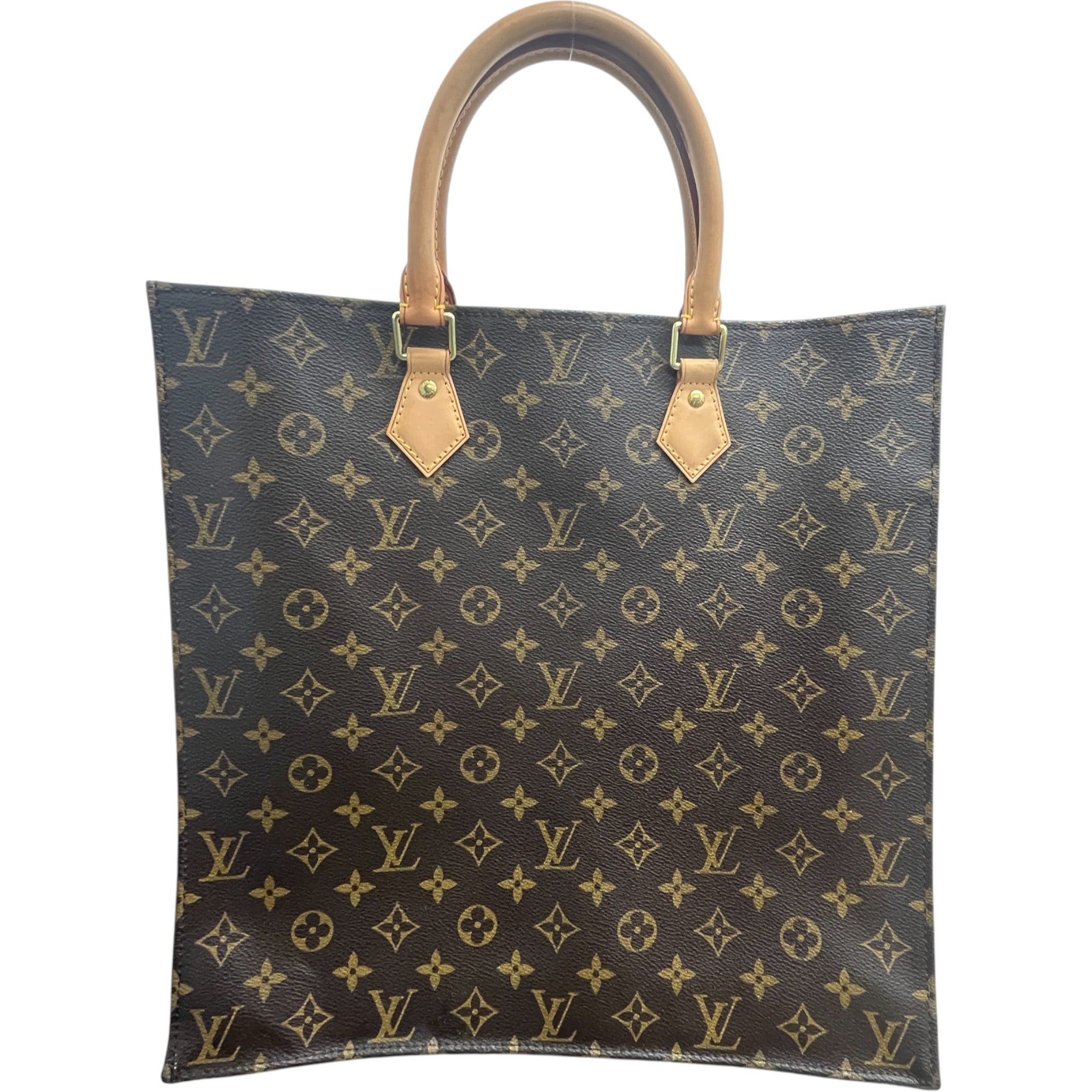 Women's Monogram Sac Plat Tote Bag Brown