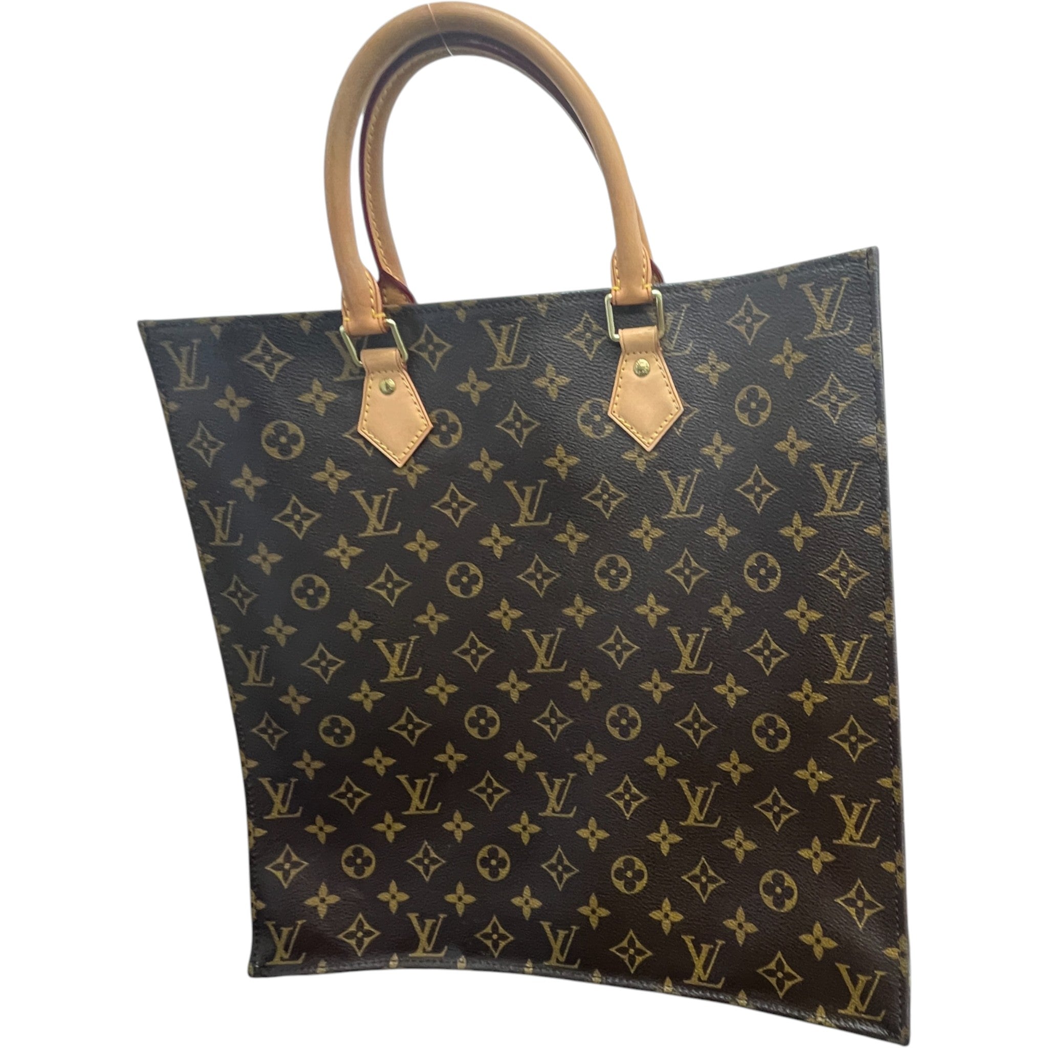 Women's Monogram Sac Plat Tote Bag Brown
