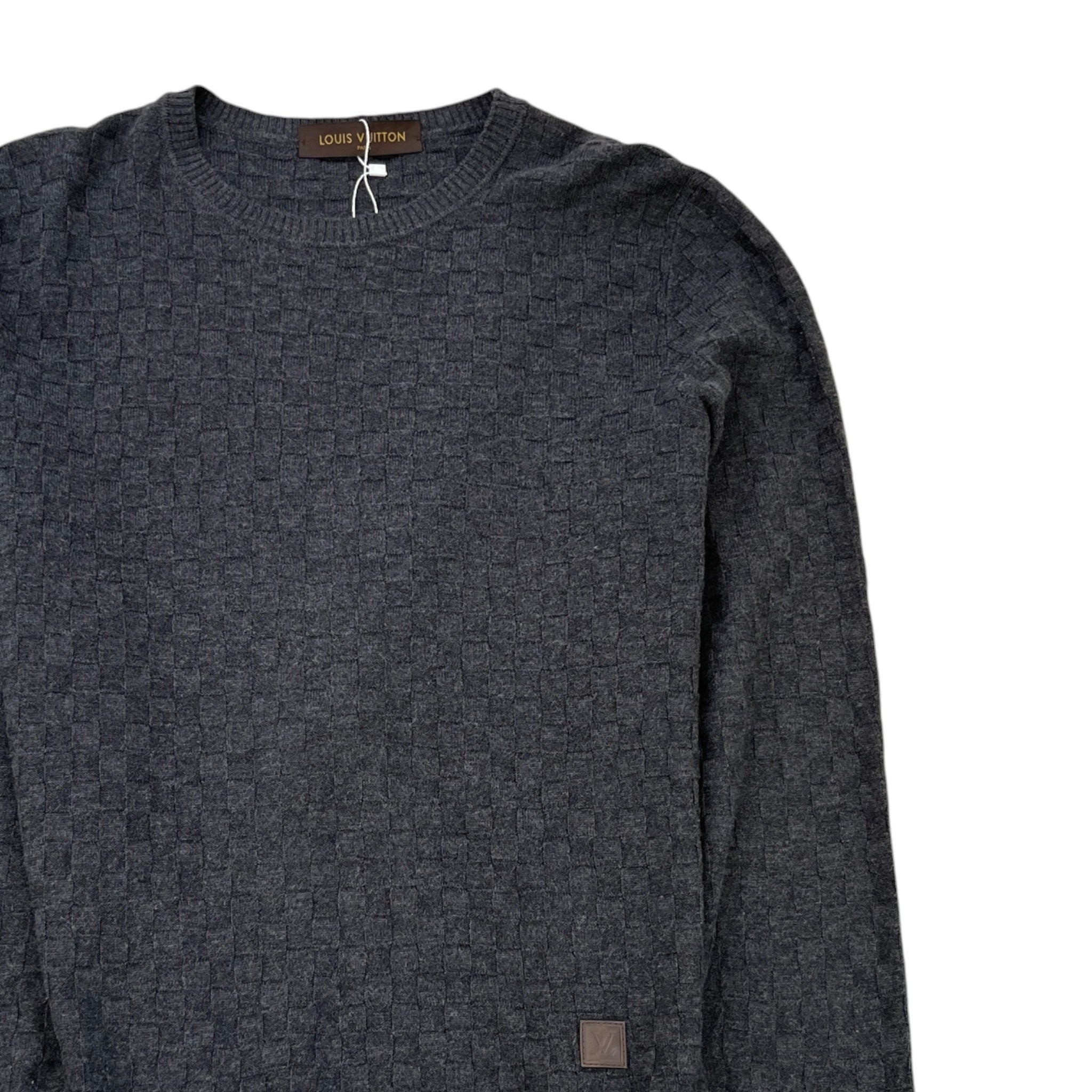 Men's Damier Jumper Grey Size M