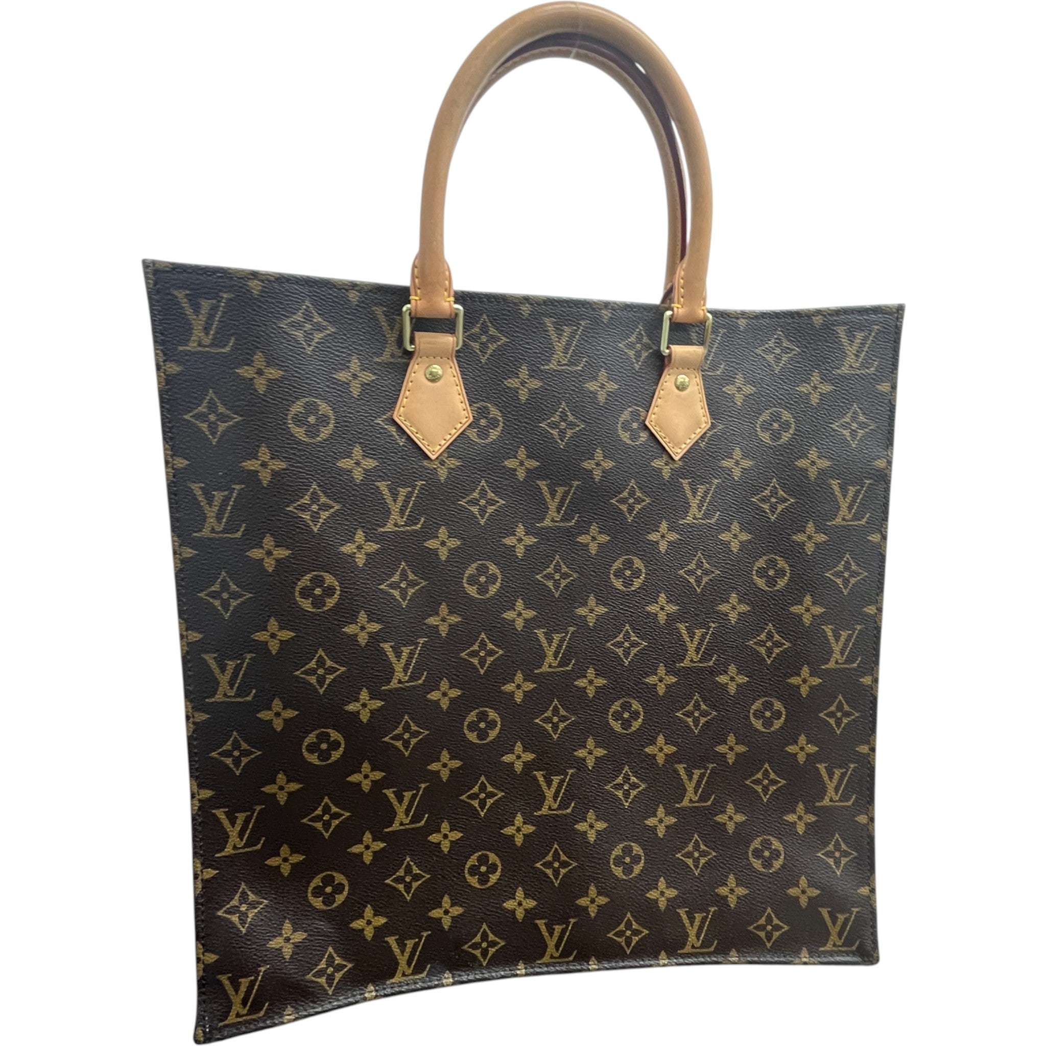 Women's Monogram Sac Plat Tote Bag Brown