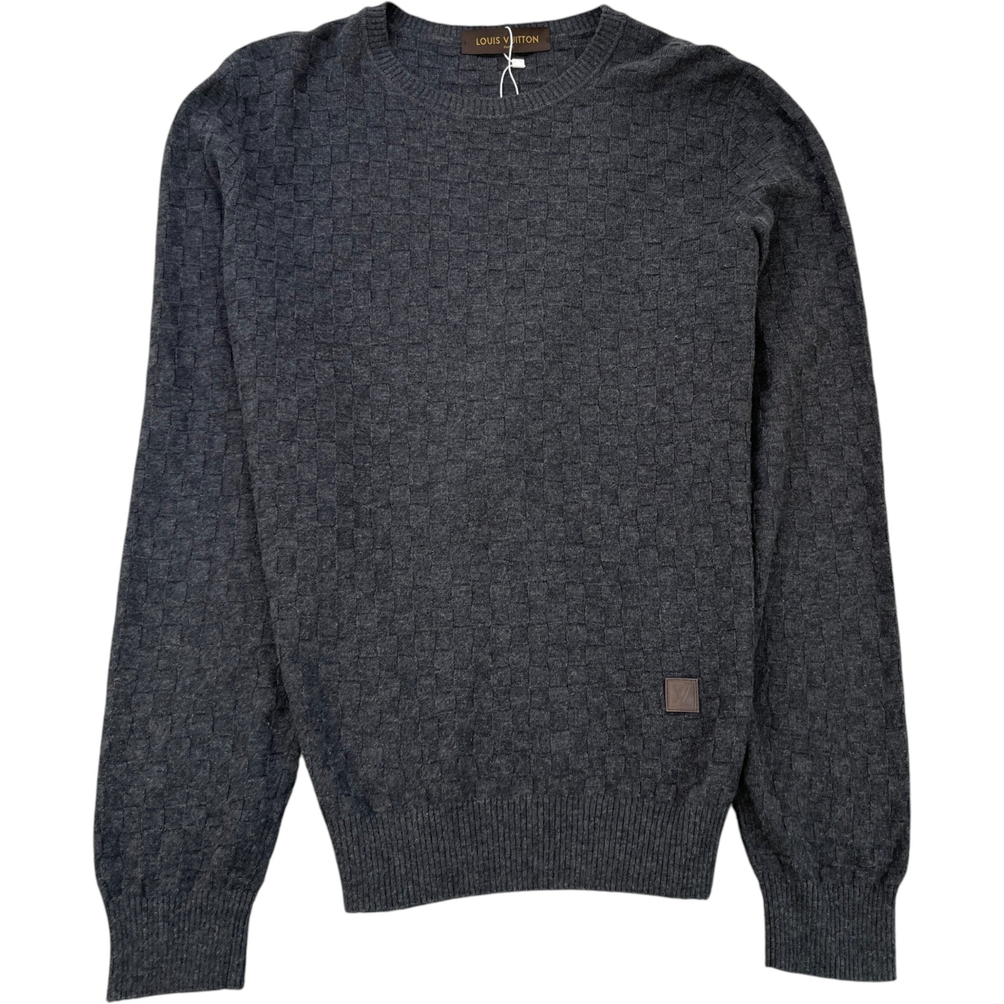 Men's Damier Jumper Grey Size M