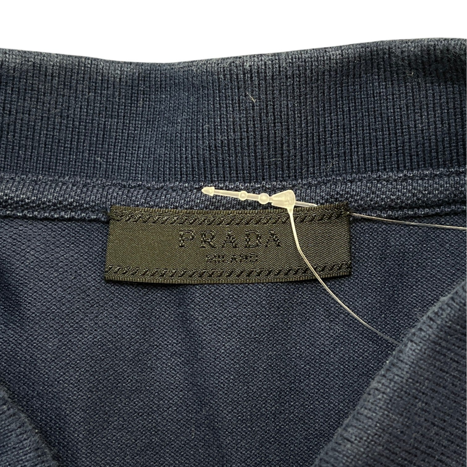 Men's Tab Logo Polo Shirt Navy Size L