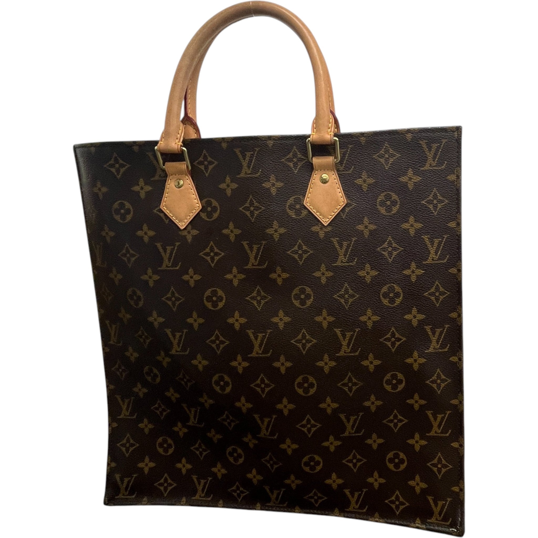 Women's Monogram Sac Plat Tote Bag Brown
