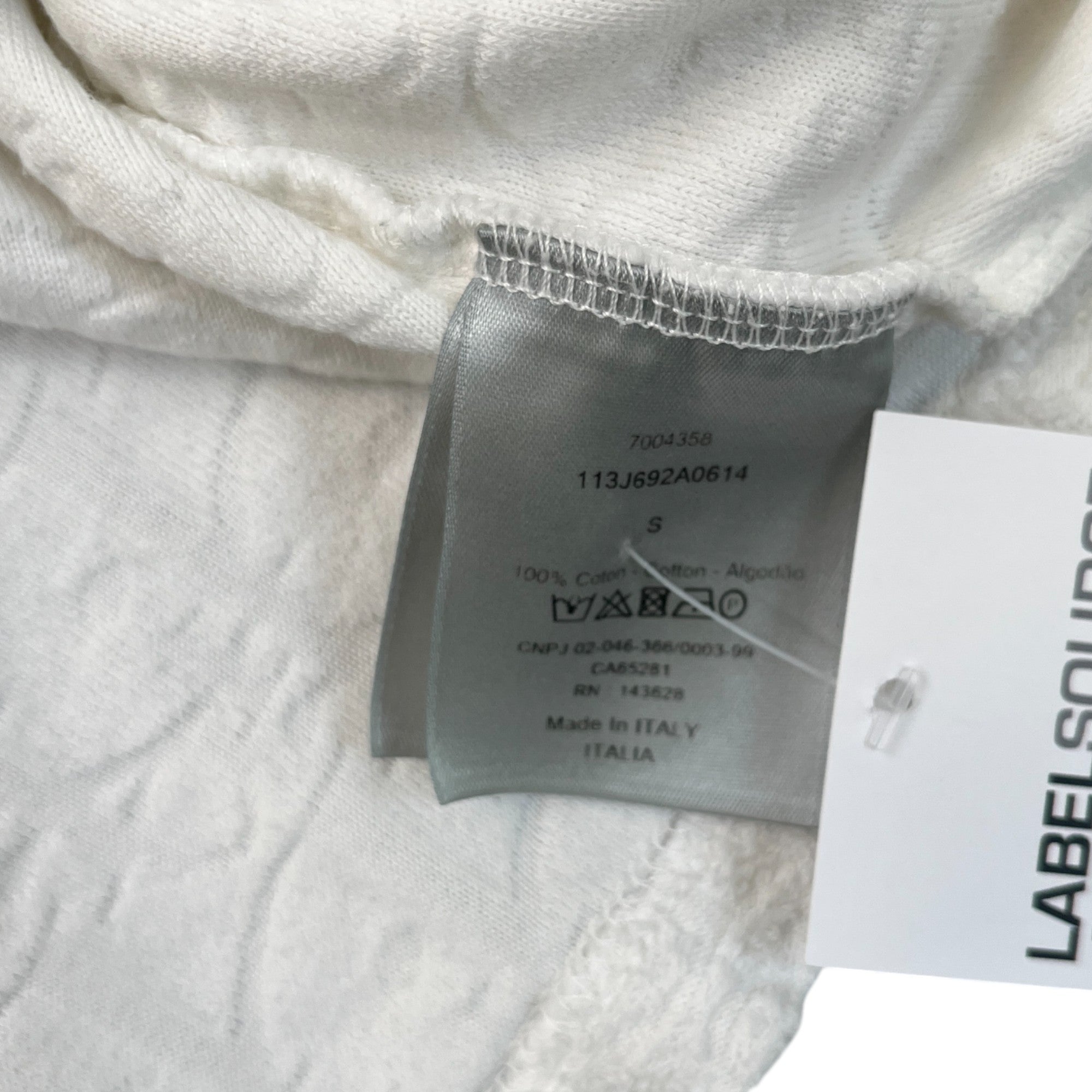 Men's Oblique T-Shirt White Size S