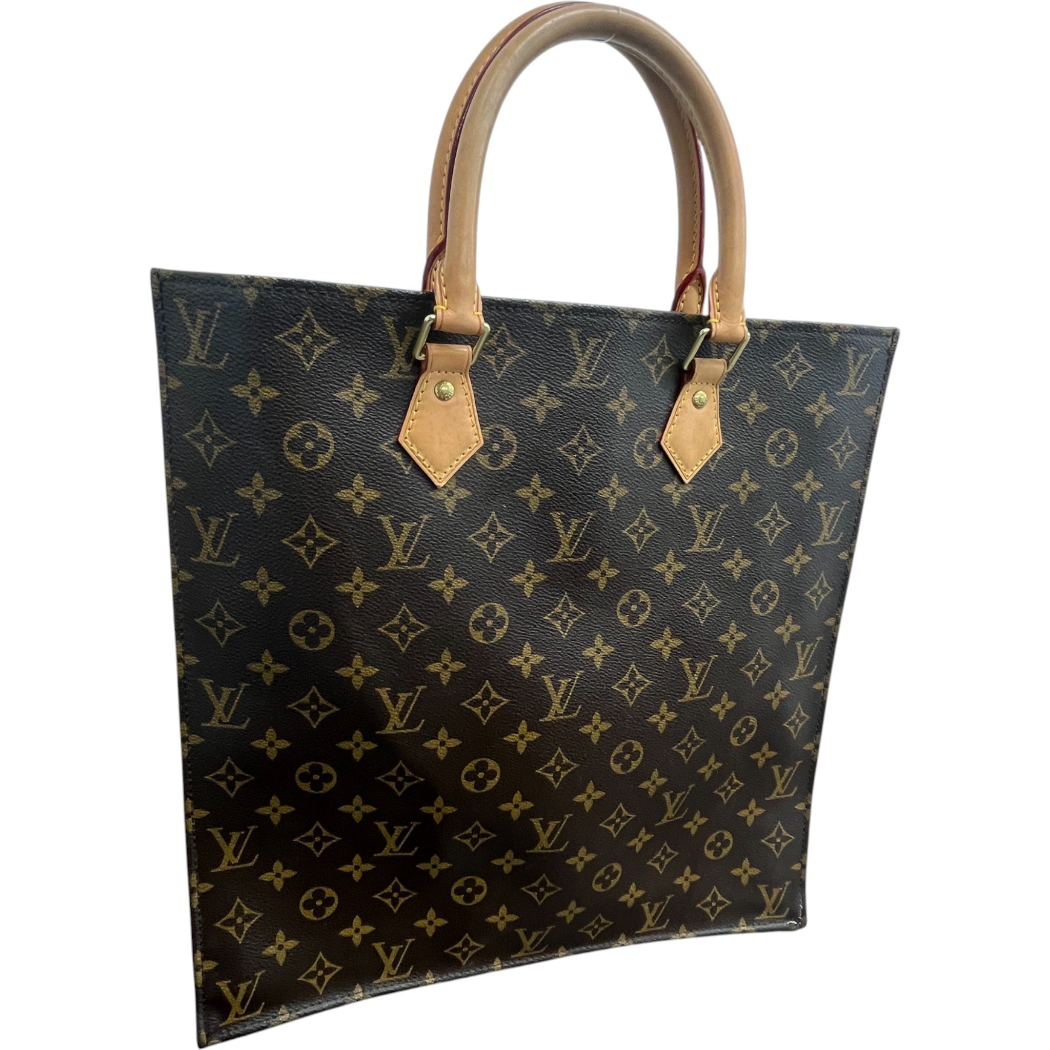 Women's Monogram Sac Plat Tote Bag Brown