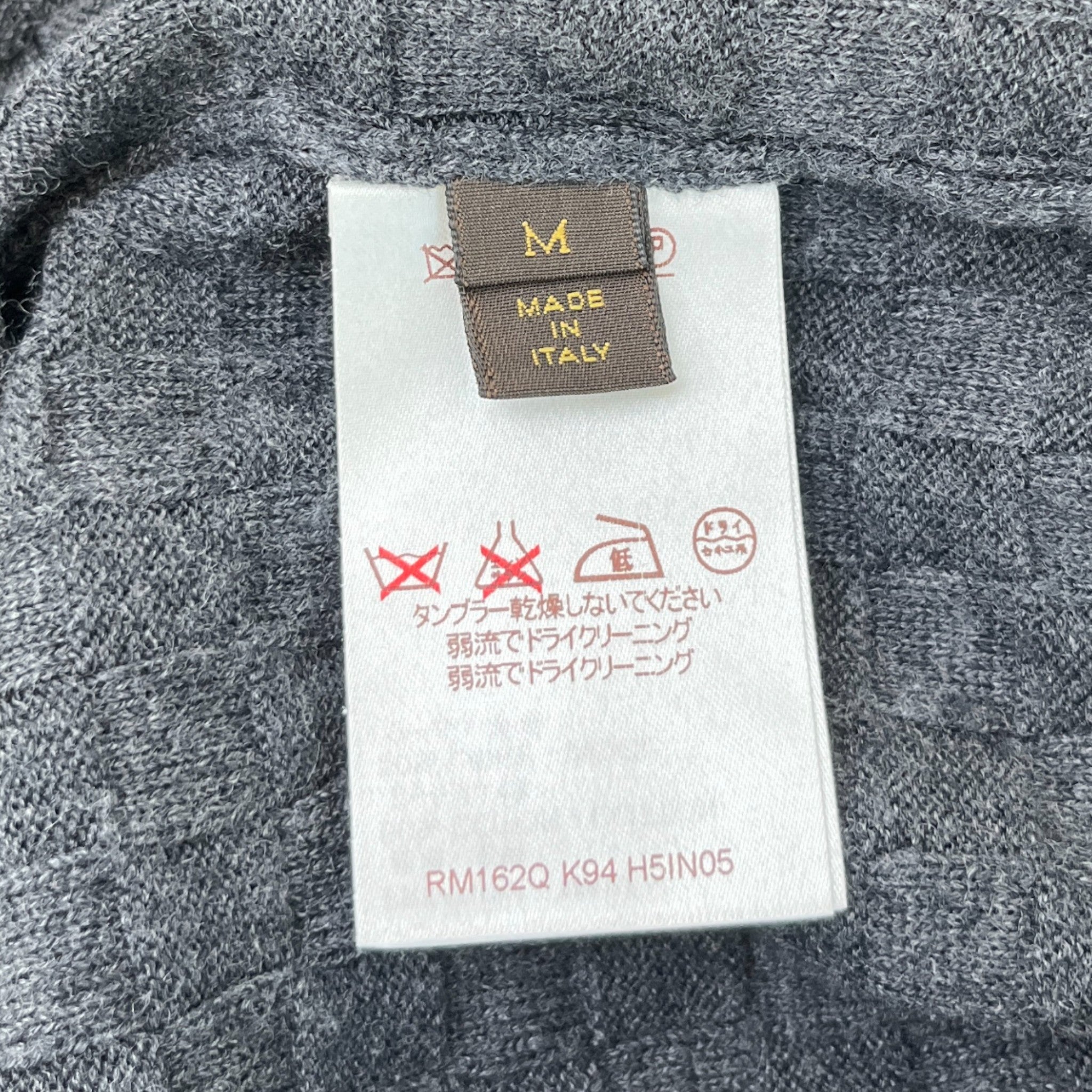 Men's Damier Jumper Grey Size M