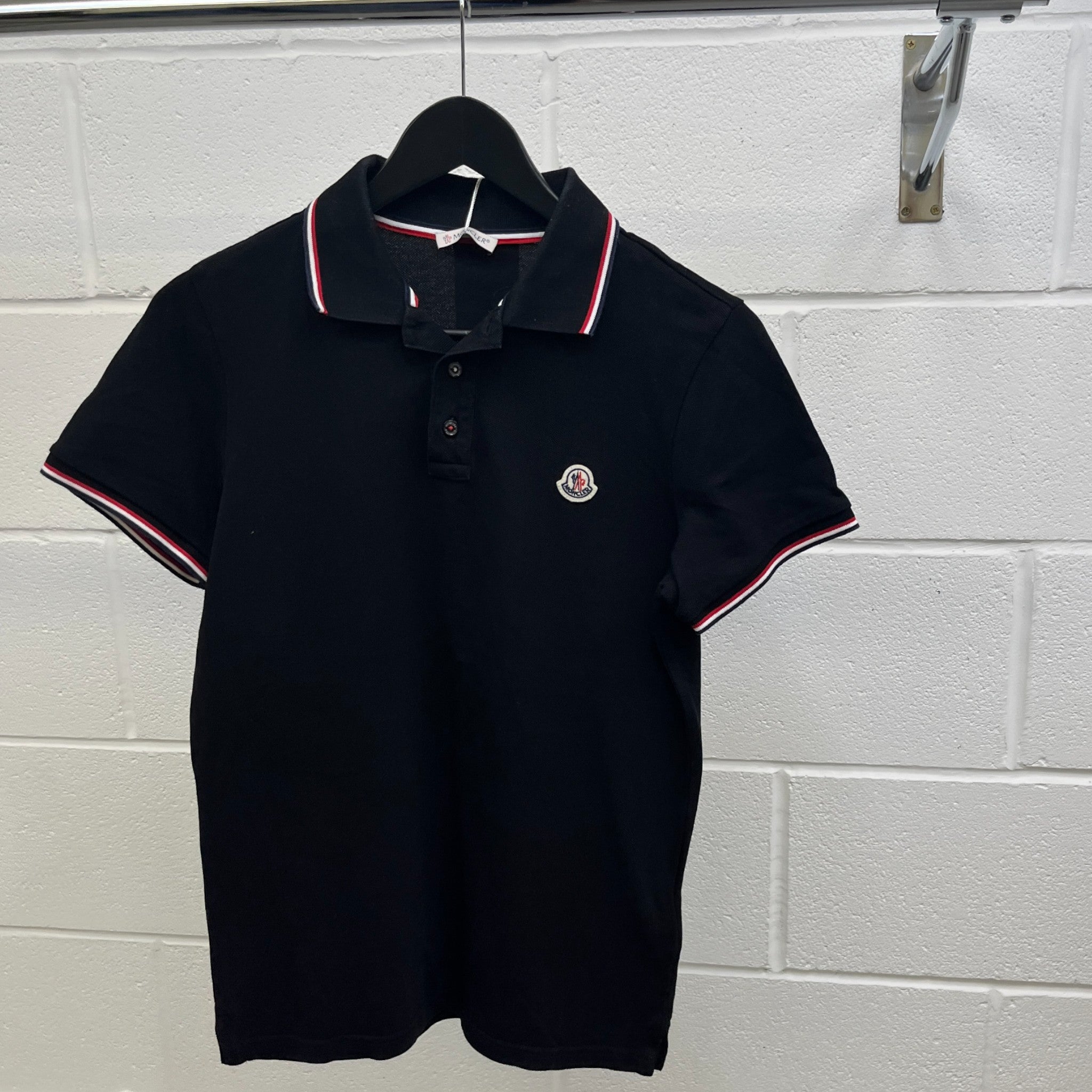 Men's Maglia Manica Corta Polo Shirt Black Size S