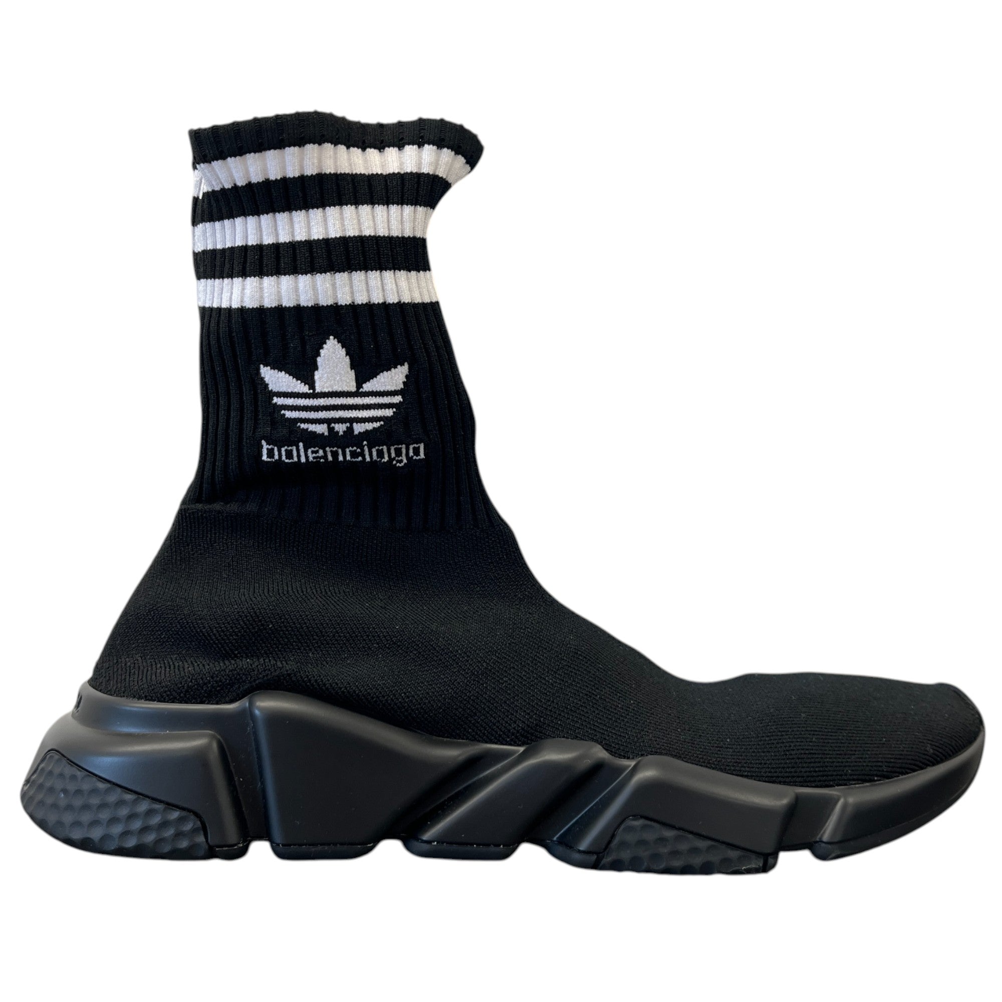 Men's Balenciaga X Adidas Speed Sock High Trainers Black