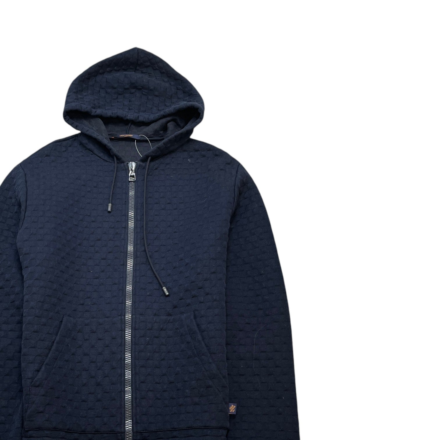 Men's Lvse Damier Hoodie Navy Size XL