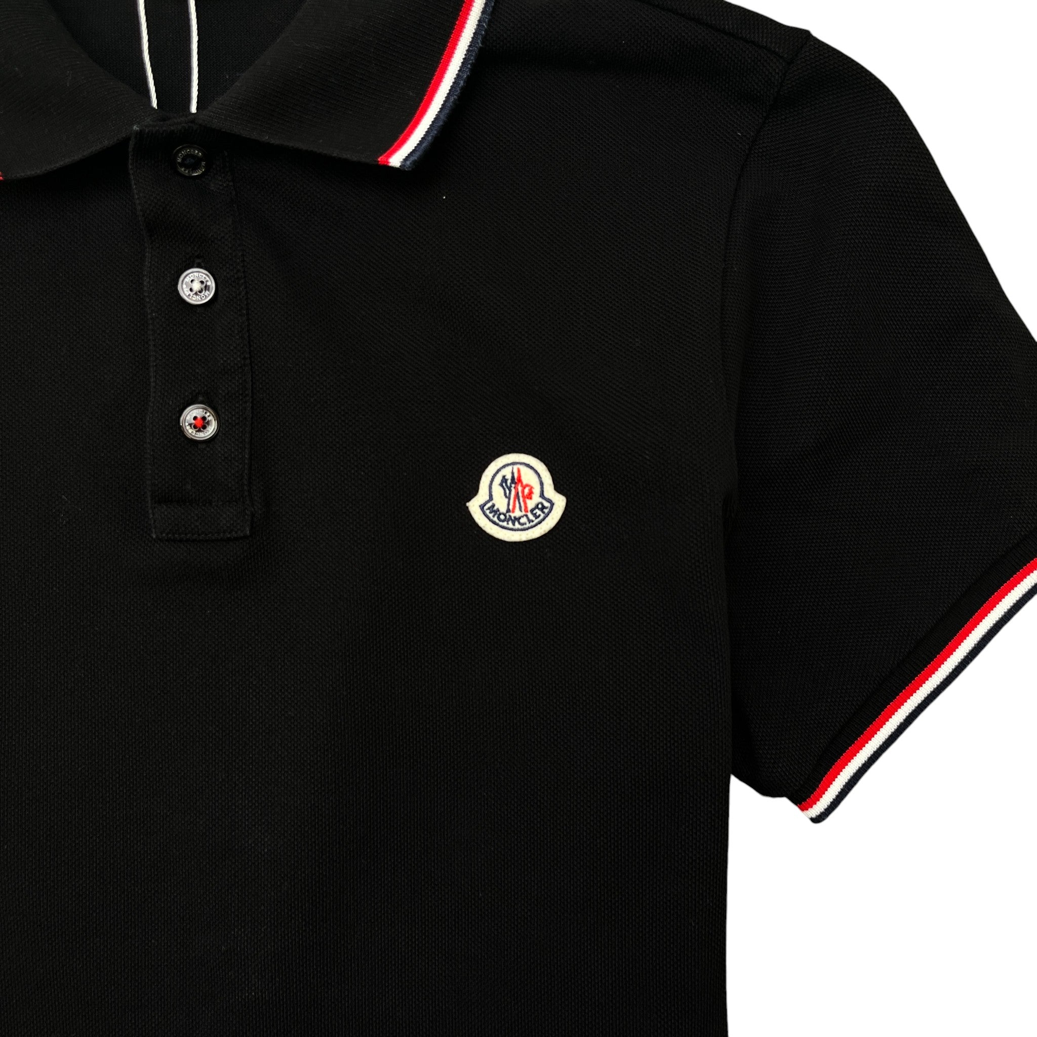 Men's Maglia Manica Corta Polo Shirt Black Size S