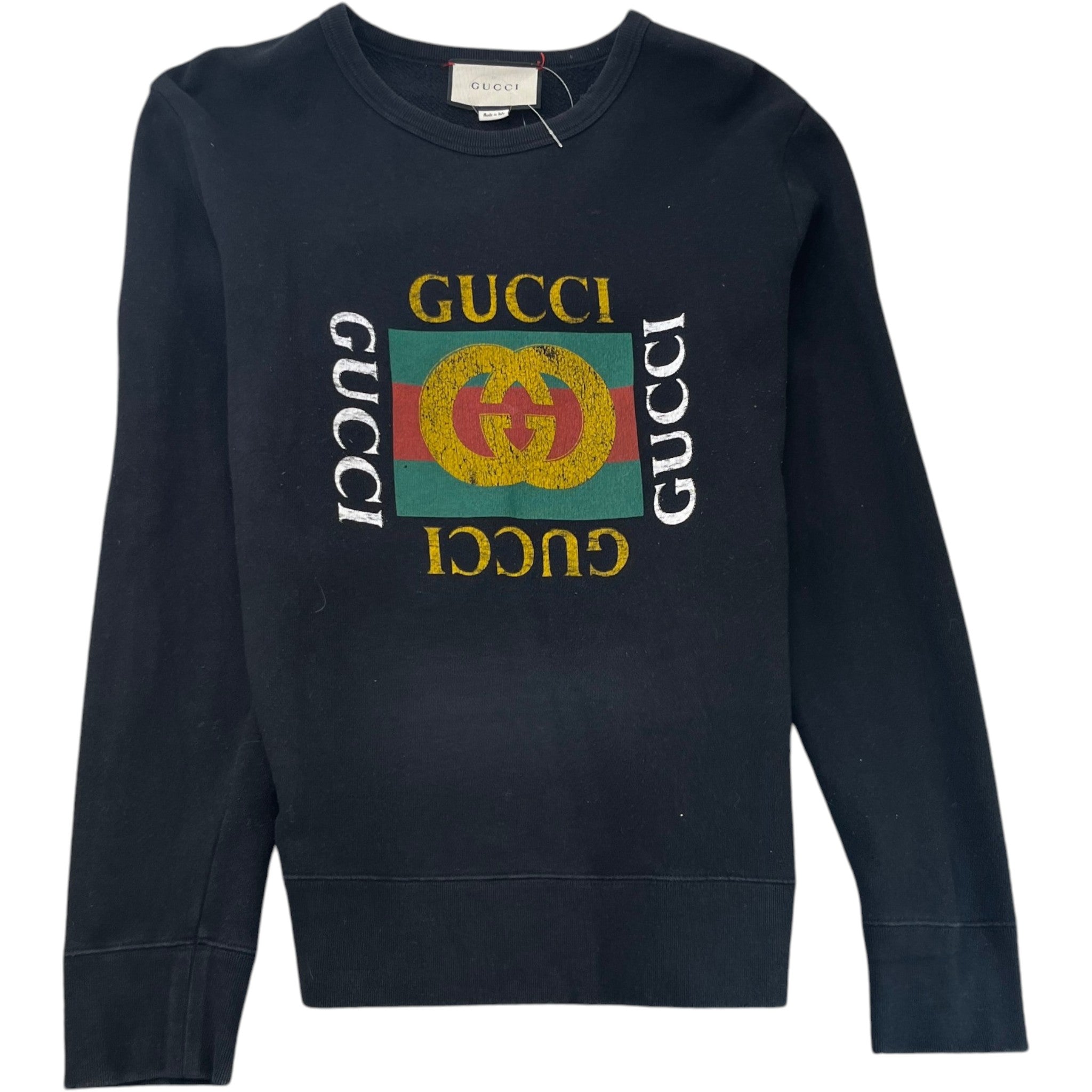 Men's Graphic Logo Sweatshirt Black Size M