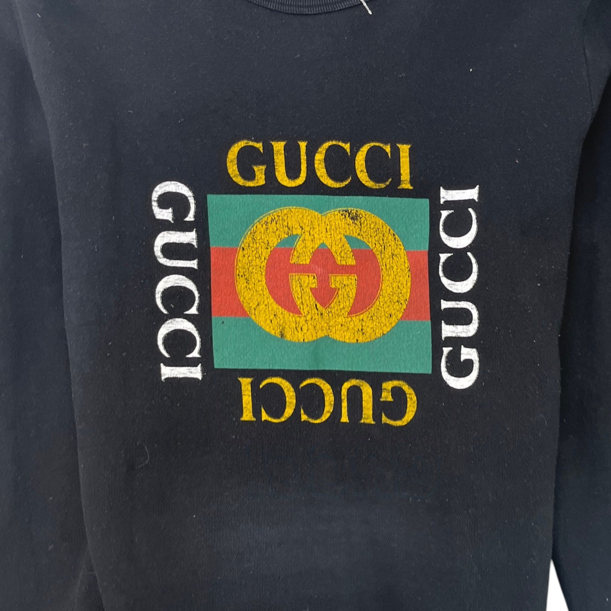 Men's Graphic Logo Sweatshirt Black Size M