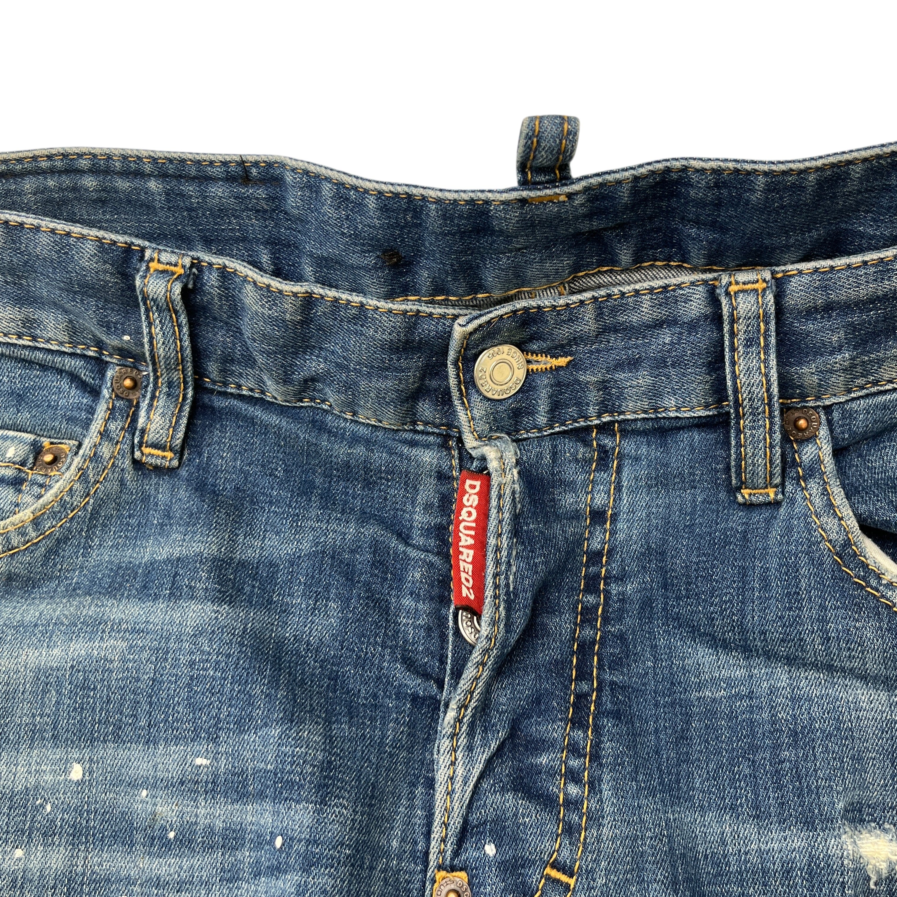 Men's Cool Guy Distressed Jeans Blue Size IT 46 / UK 30