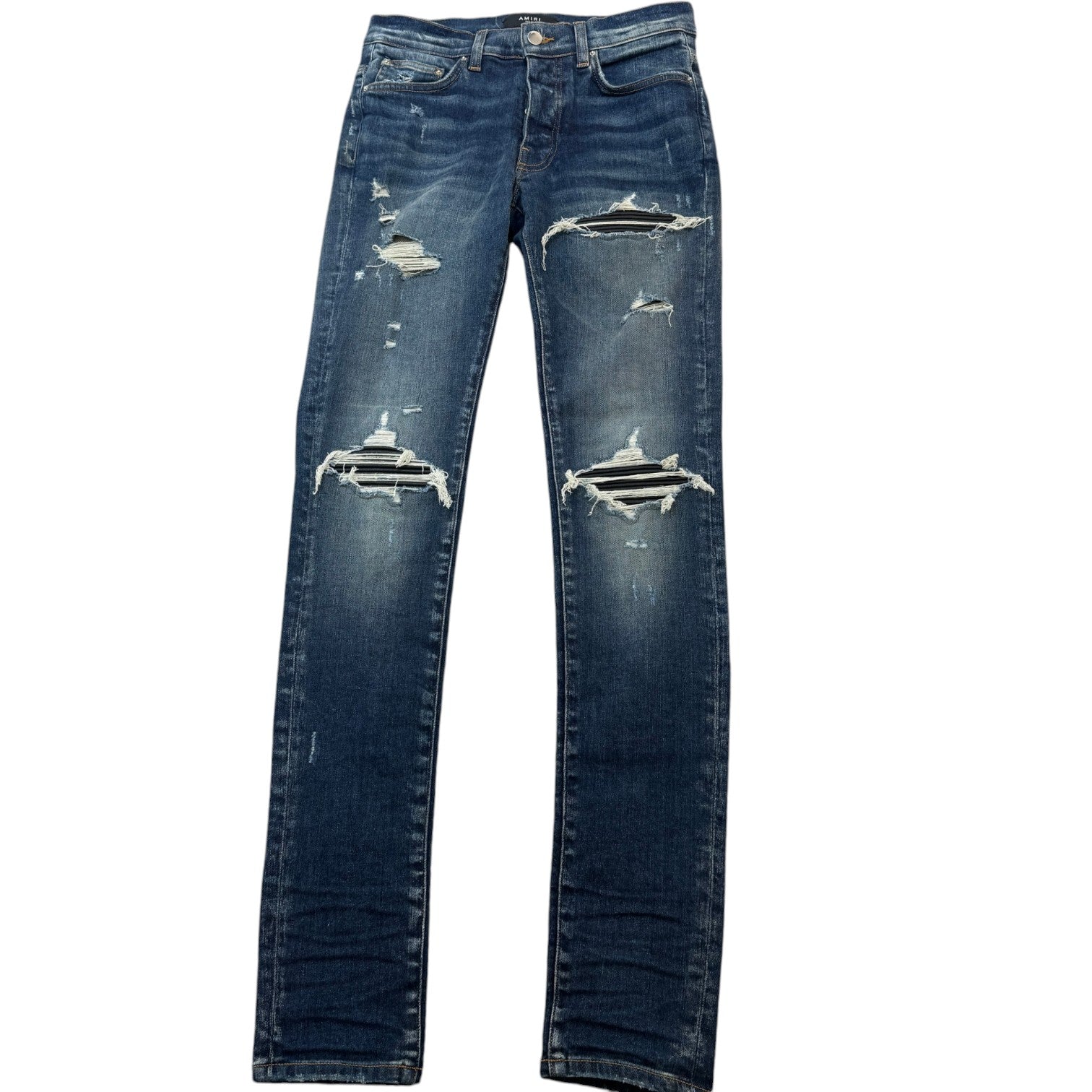 Men's Mx1 Distressed Skinny Jeans Blue Size Waist 30"